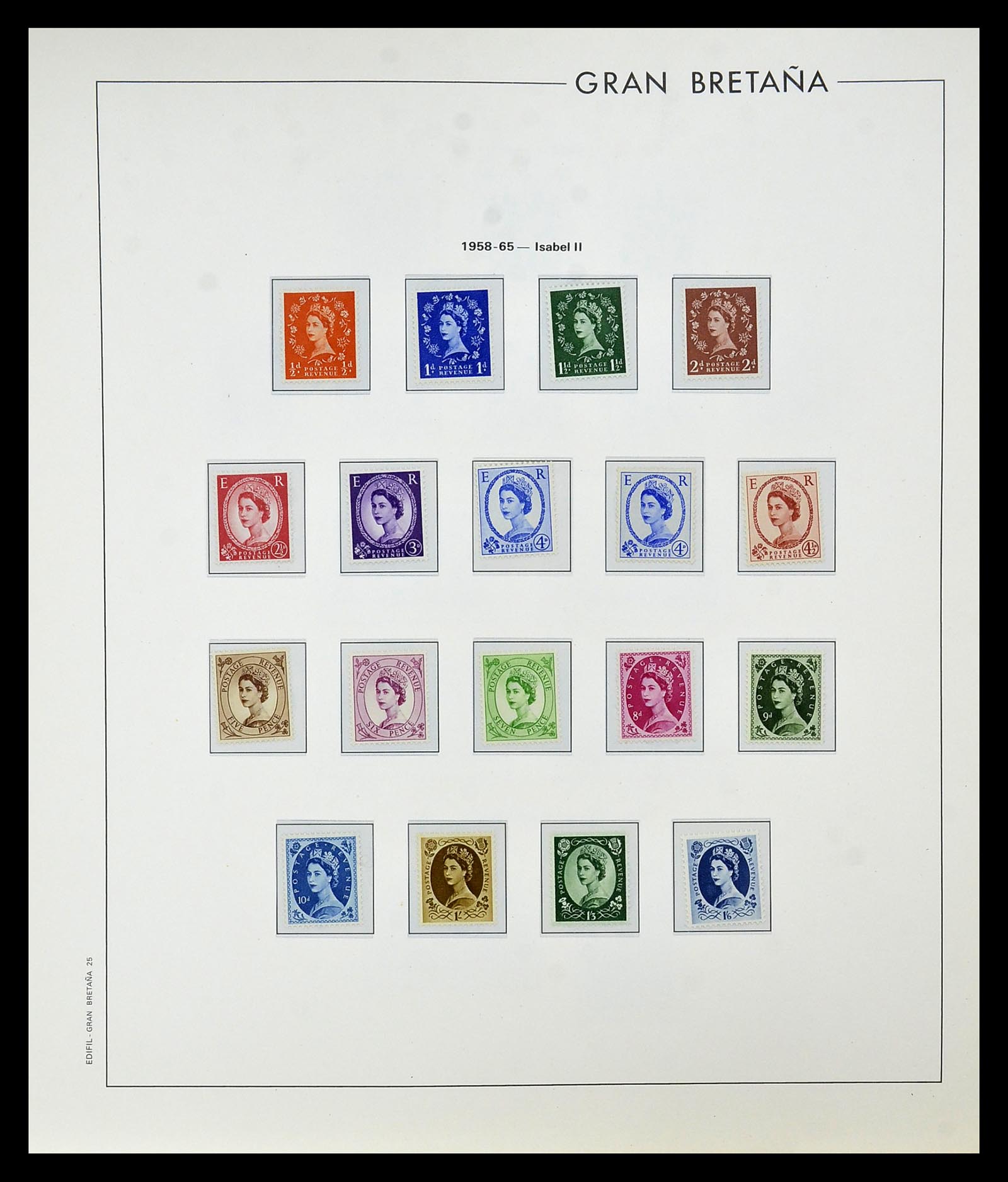 35094 021 - Postzegelverzameling 35094 Engeland 1841-1981.