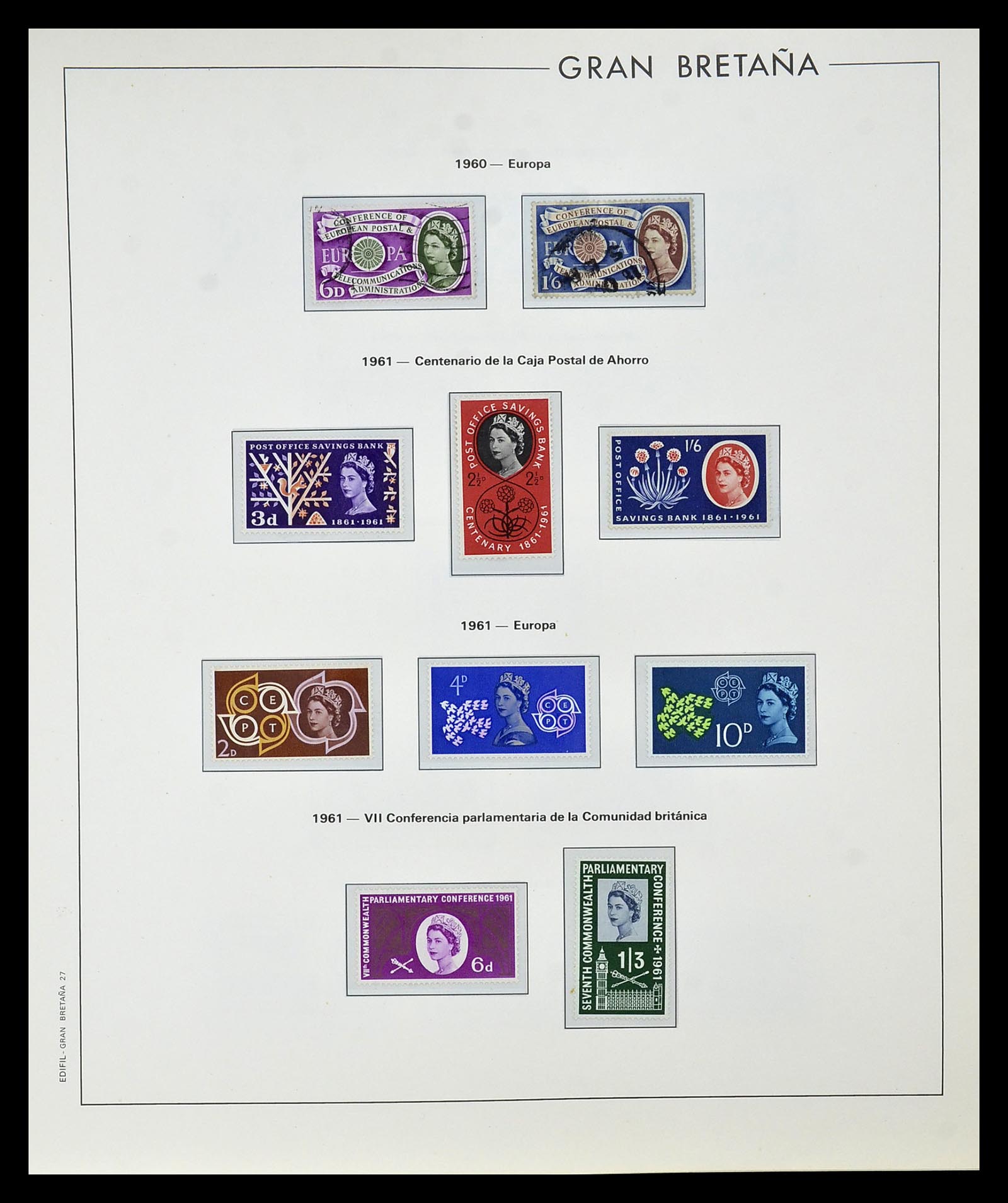 35094 023 - Postzegelverzameling 35094 Engeland 1841-1981.