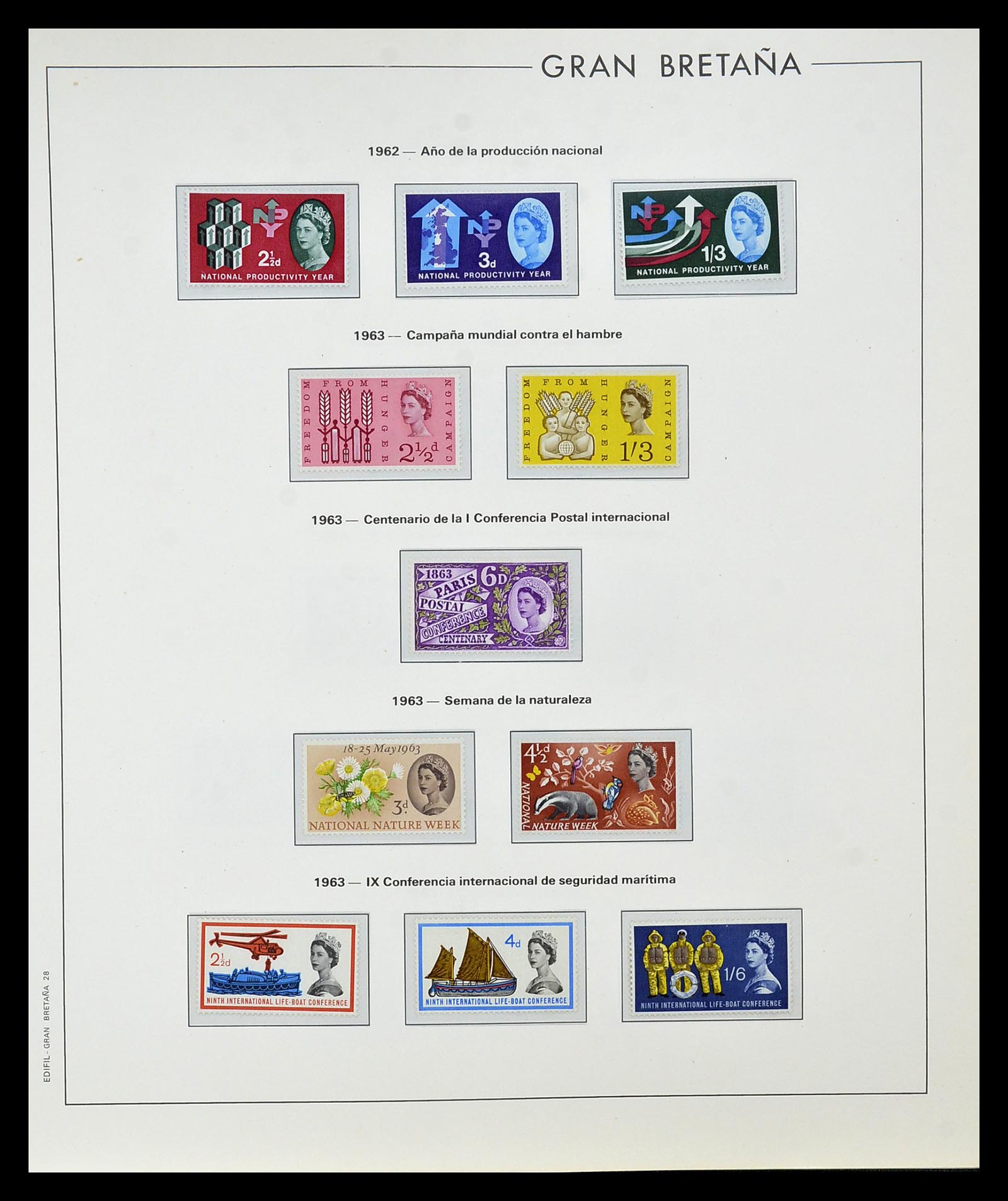 35094 024 - Postzegelverzameling 35094 Engeland 1841-1981.