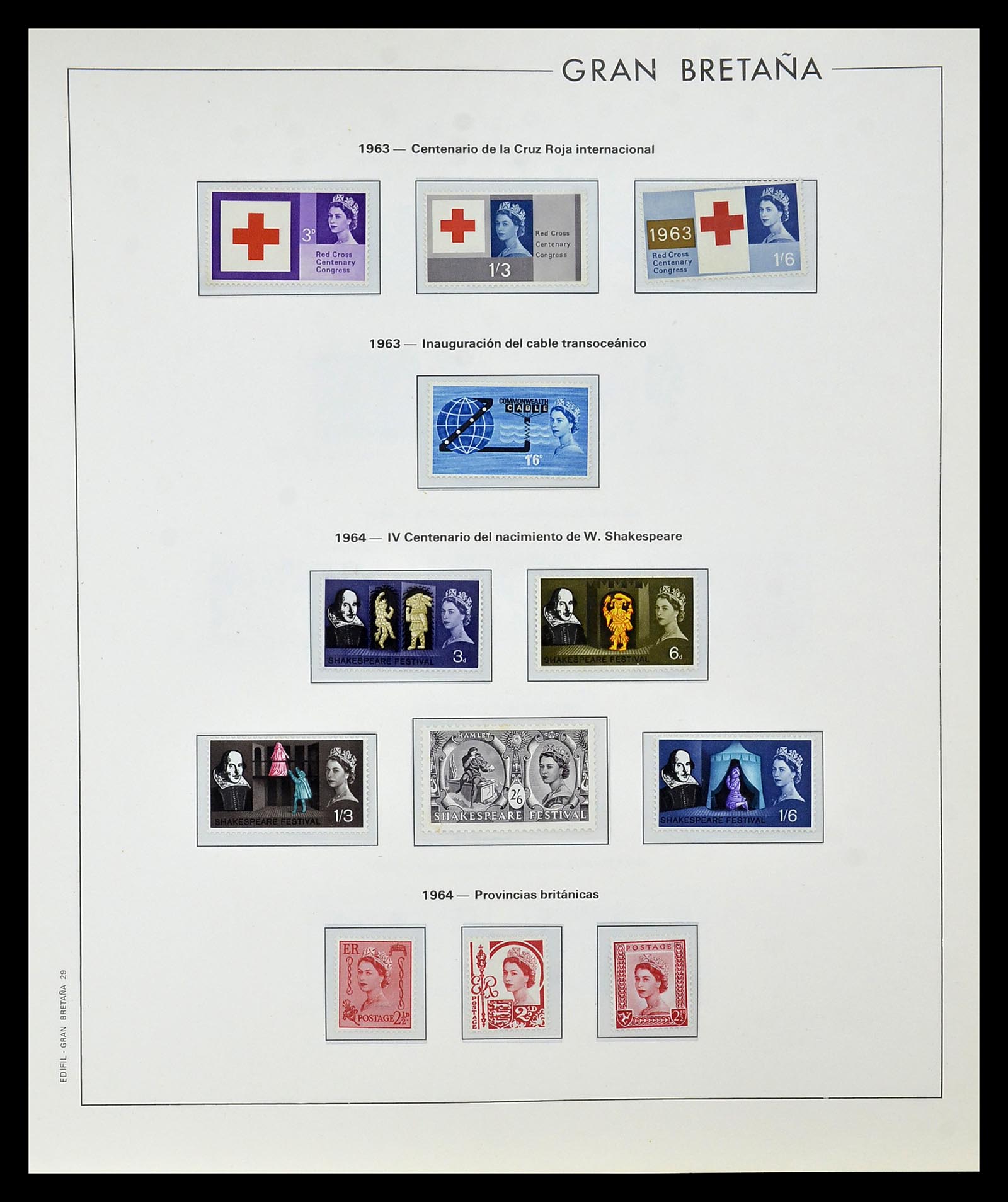 35094 025 - Postzegelverzameling 35094 Engeland 1841-1981.