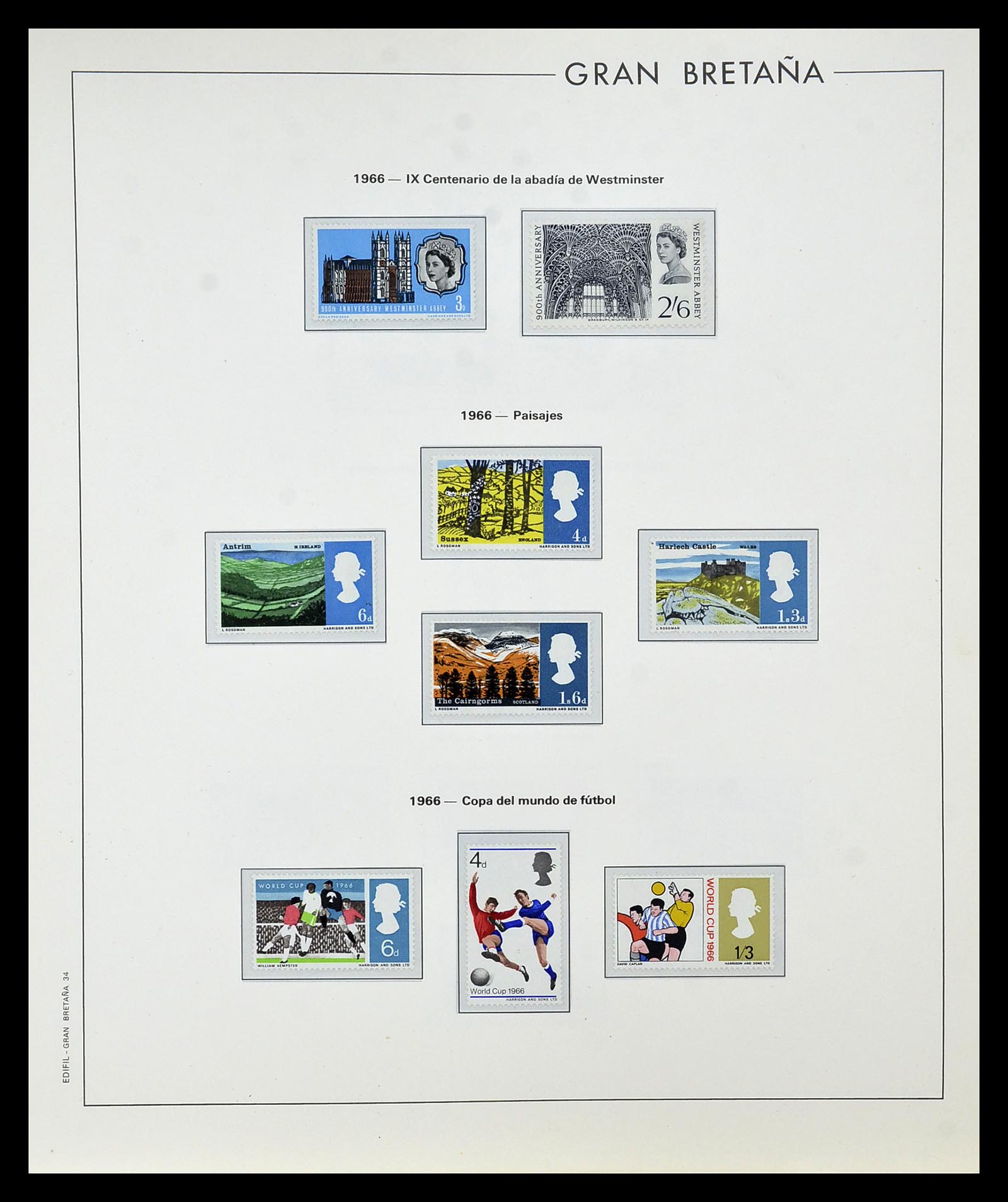 35094 030 - Postzegelverzameling 35094 Engeland 1841-1981.