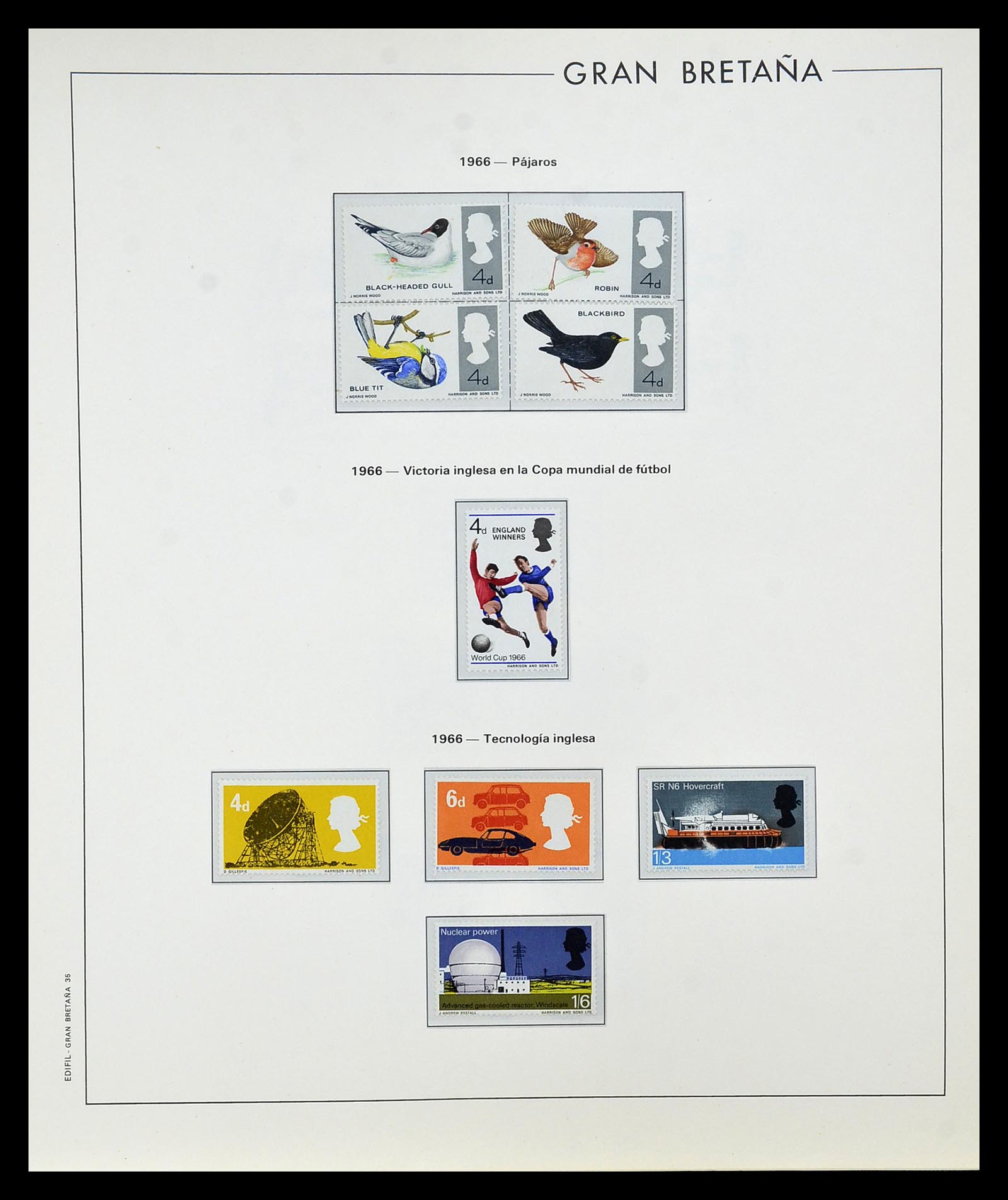 35094 031 - Postzegelverzameling 35094 Engeland 1841-1981.