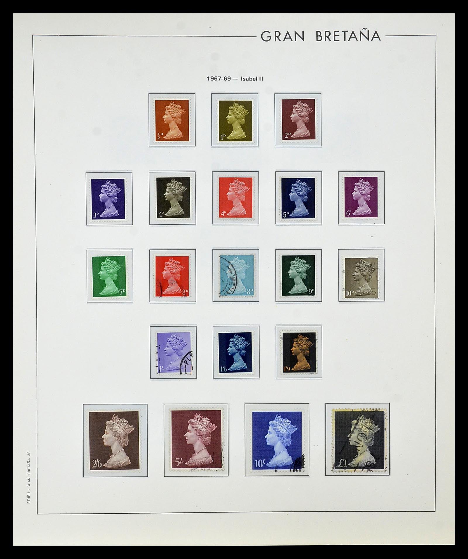 35094 034 - Postzegelverzameling 35094 Engeland 1841-1981.