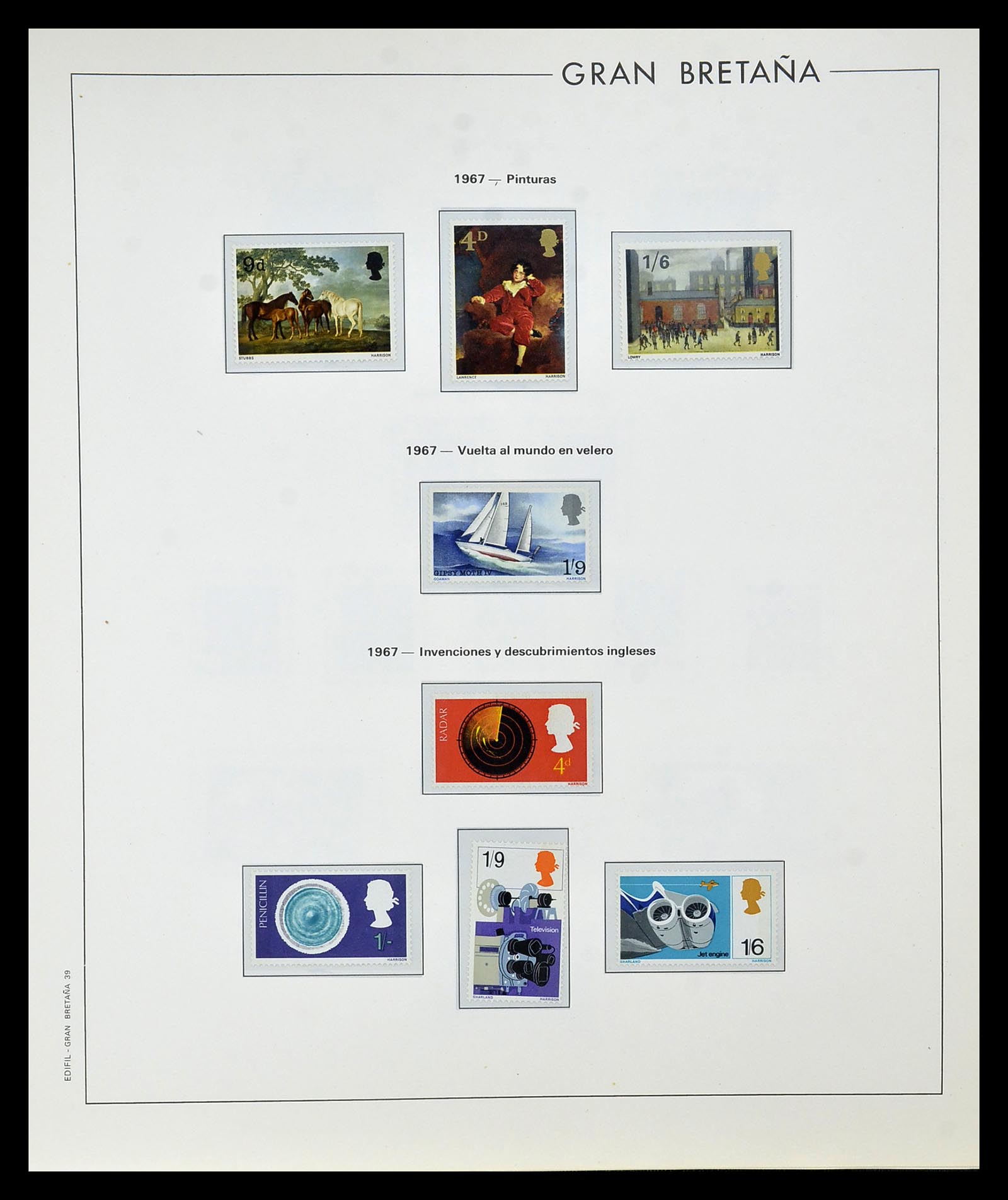 35094 035 - Postzegelverzameling 35094 Engeland 1841-1981.