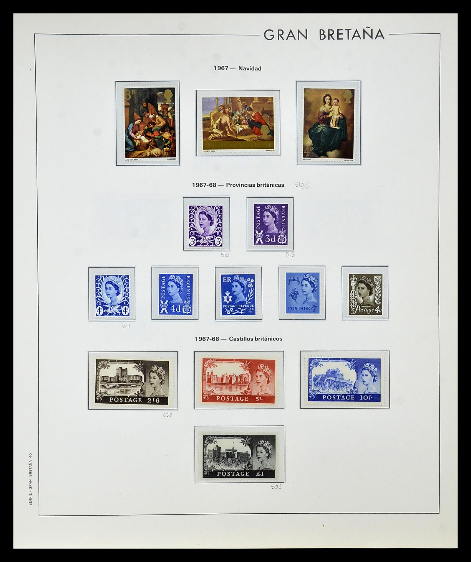 35094 036 - Postzegelverzameling 35094 Engeland 1841-1981.