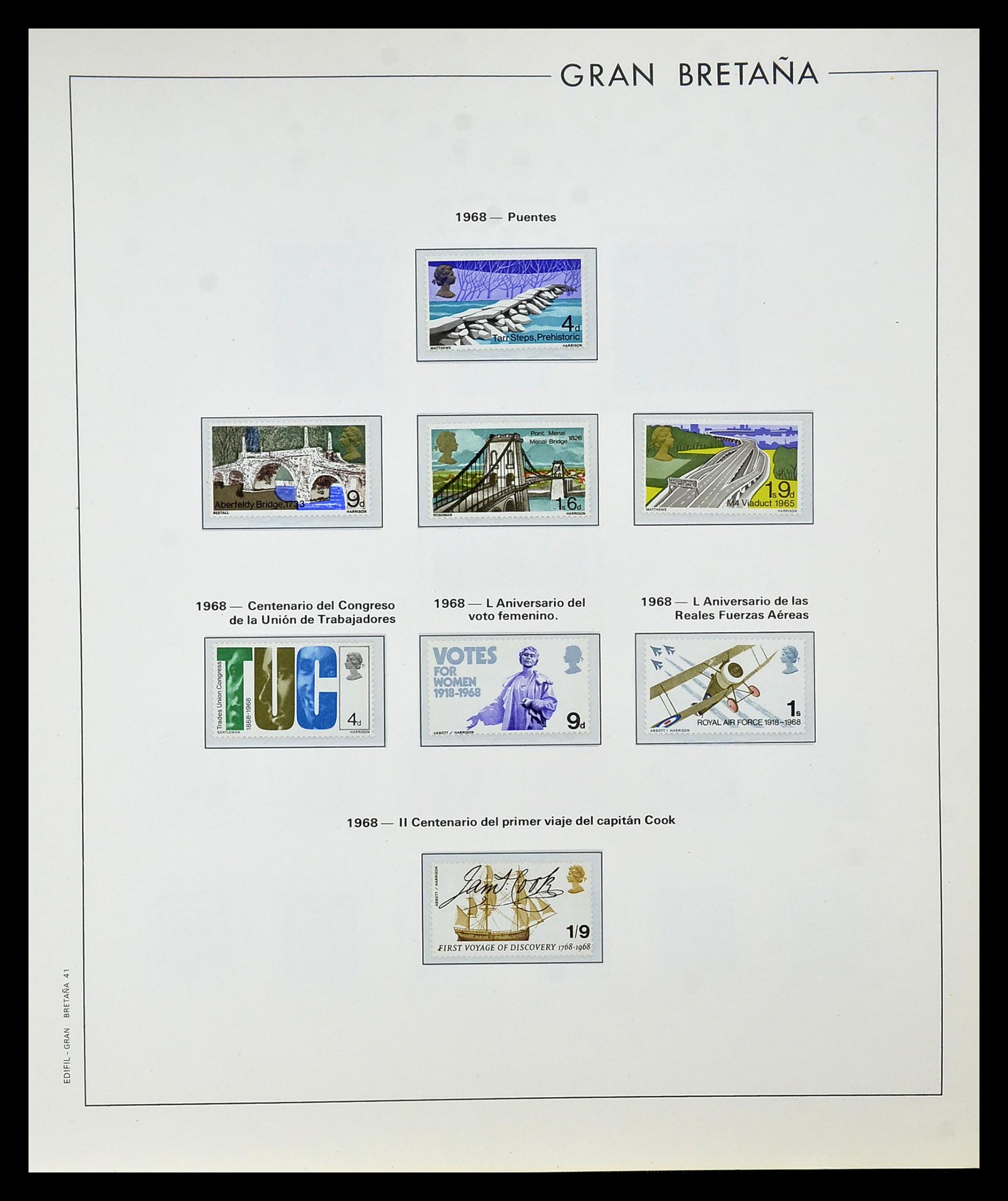 35094 037 - Postzegelverzameling 35094 Engeland 1841-1981.