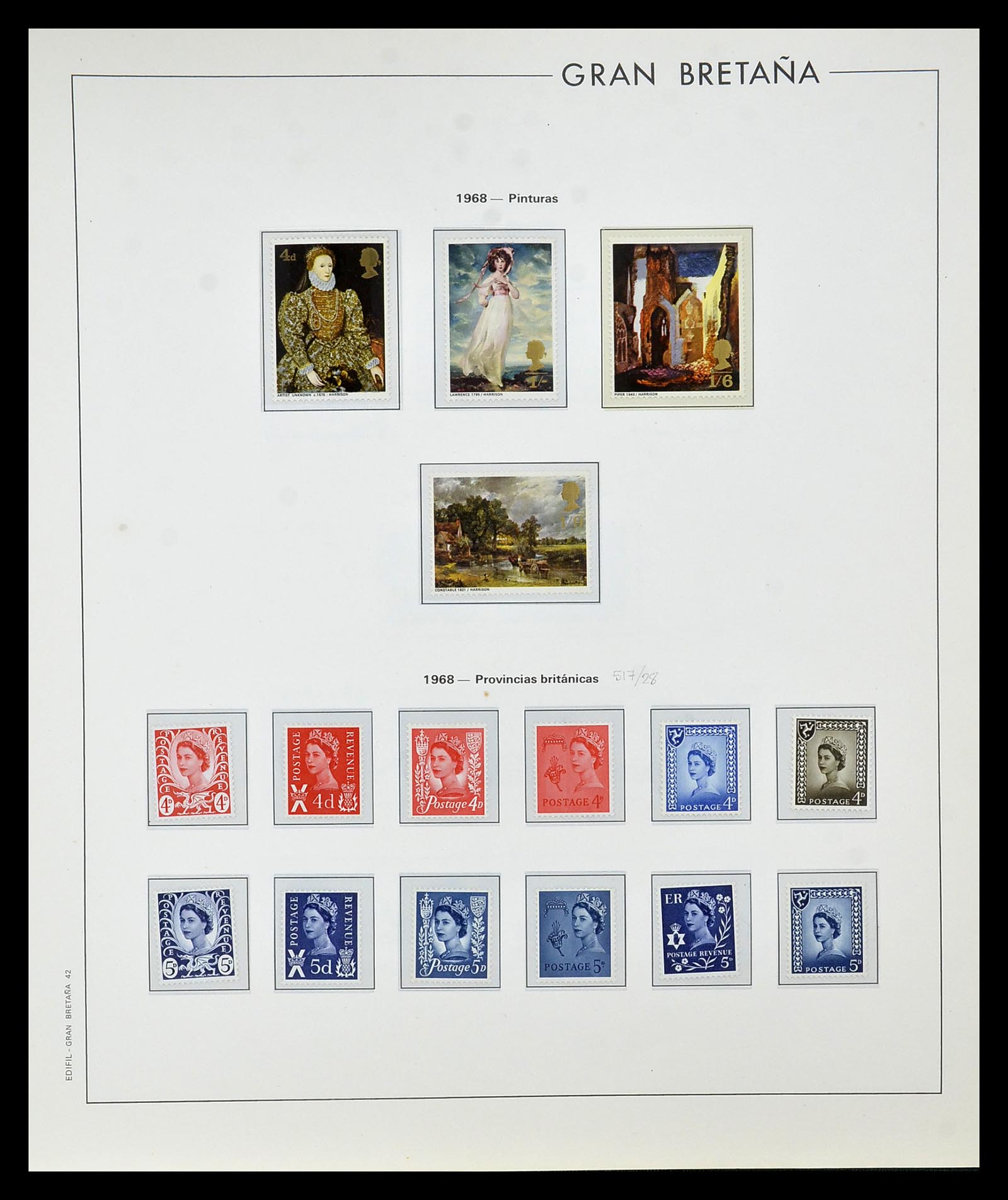 35094 038 - Postzegelverzameling 35094 Engeland 1841-1981.