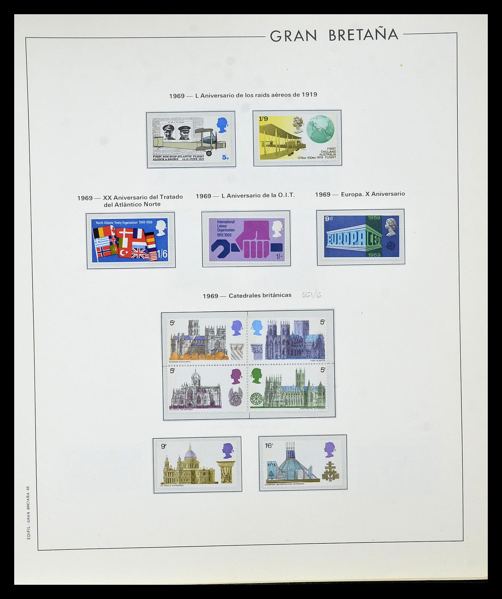 35094 041 - Postzegelverzameling 35094 Engeland 1841-1981.