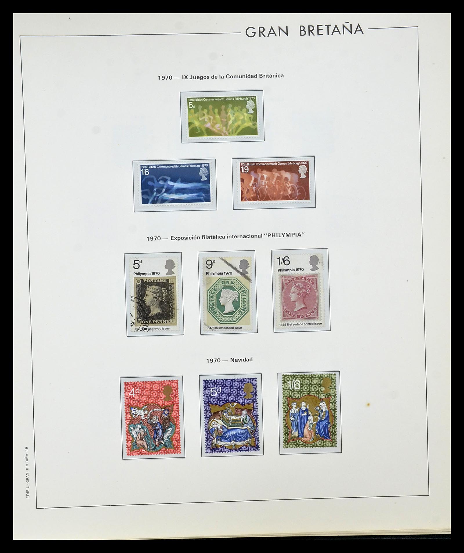 35094 045 - Postzegelverzameling 35094 Engeland 1841-1981.