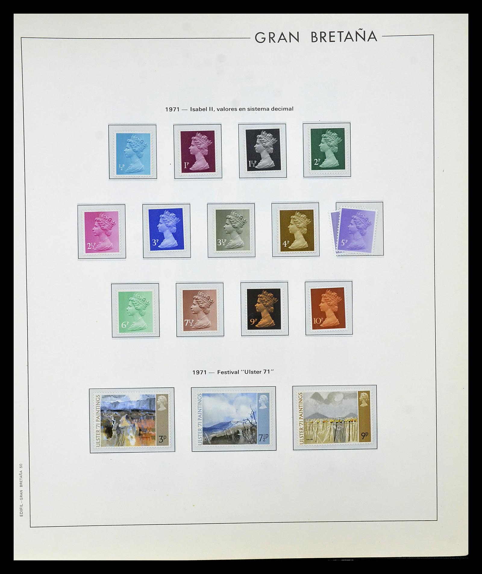 35094 046 - Postzegelverzameling 35094 Engeland 1841-1981.