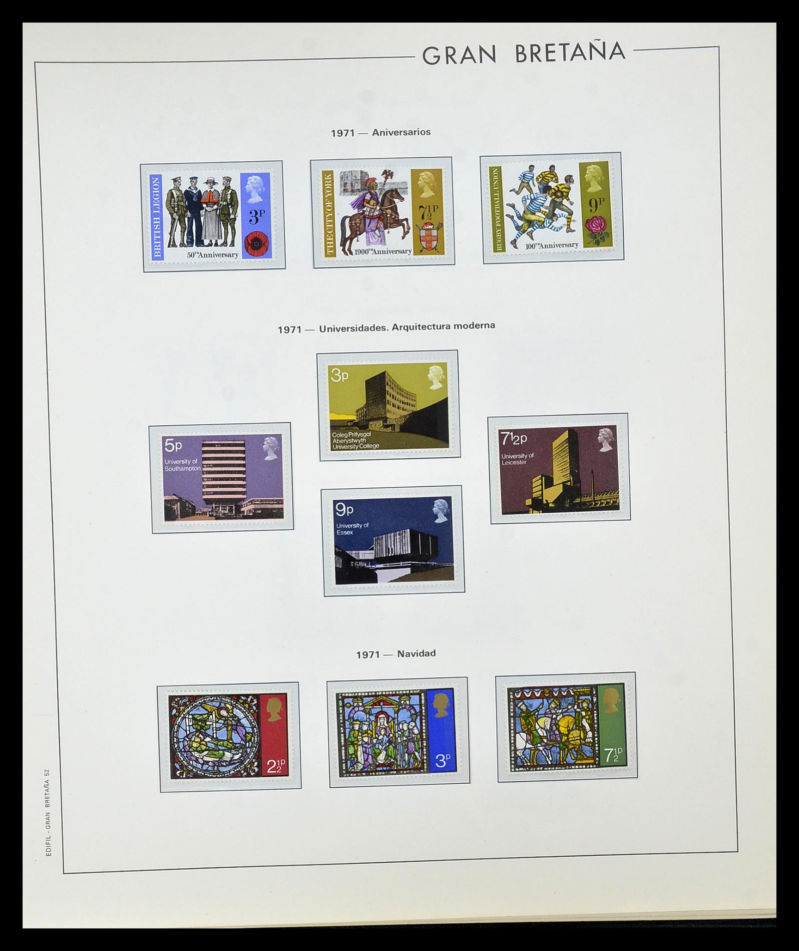 35094 048 - Postzegelverzameling 35094 Engeland 1841-1981.