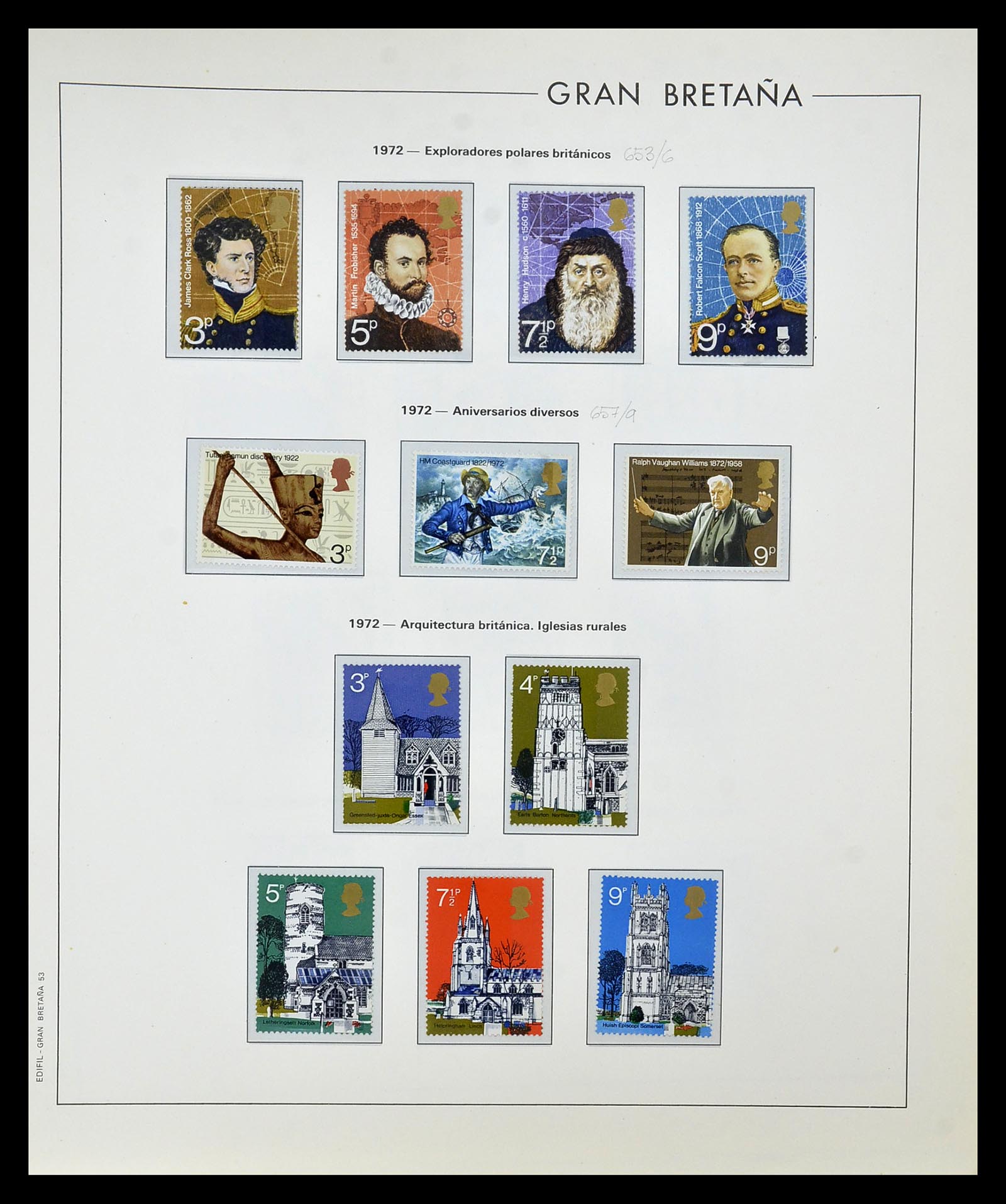 35094 049 - Postzegelverzameling 35094 Engeland 1841-1981.