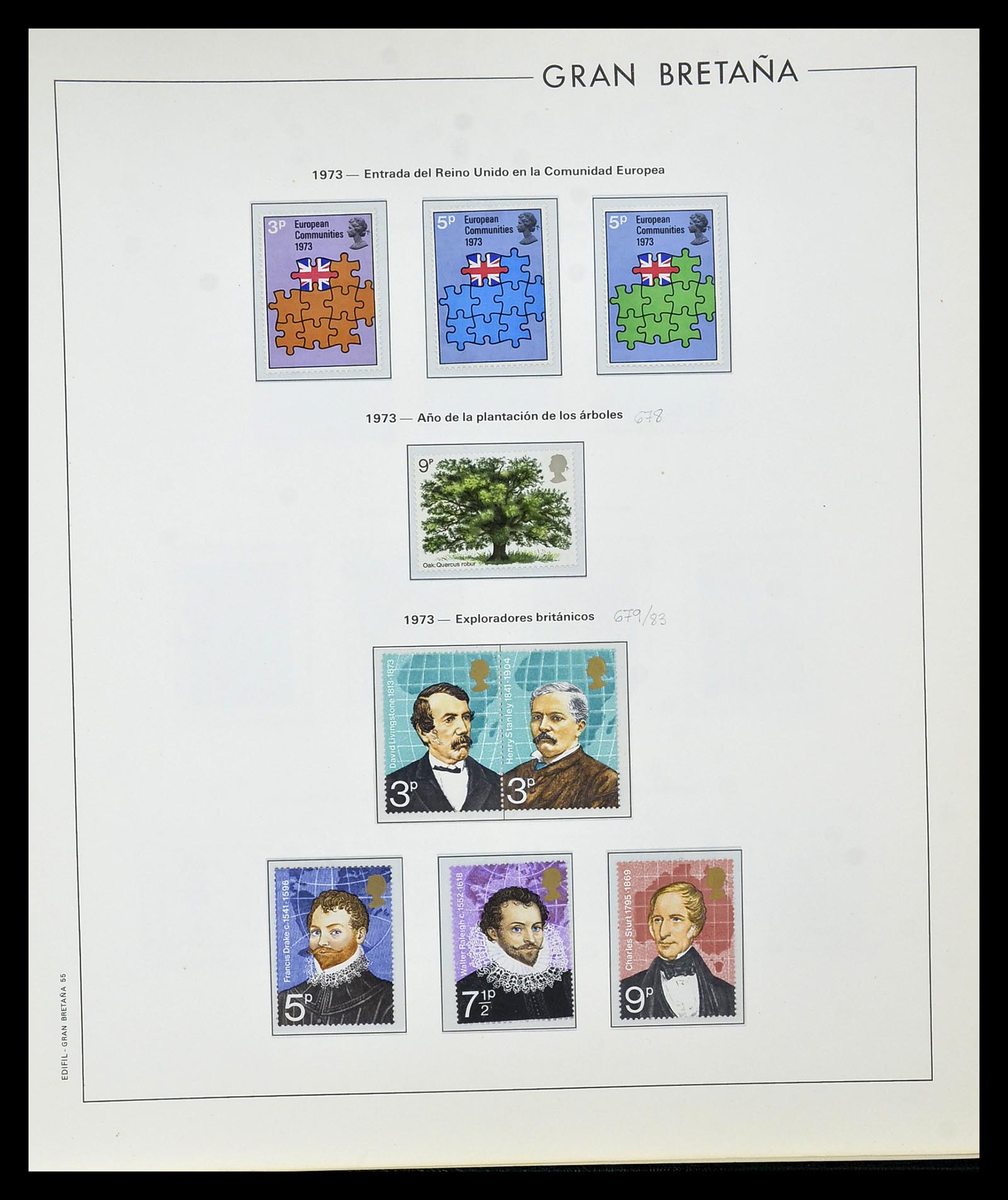 35094 051 - Postzegelverzameling 35094 Engeland 1841-1981.