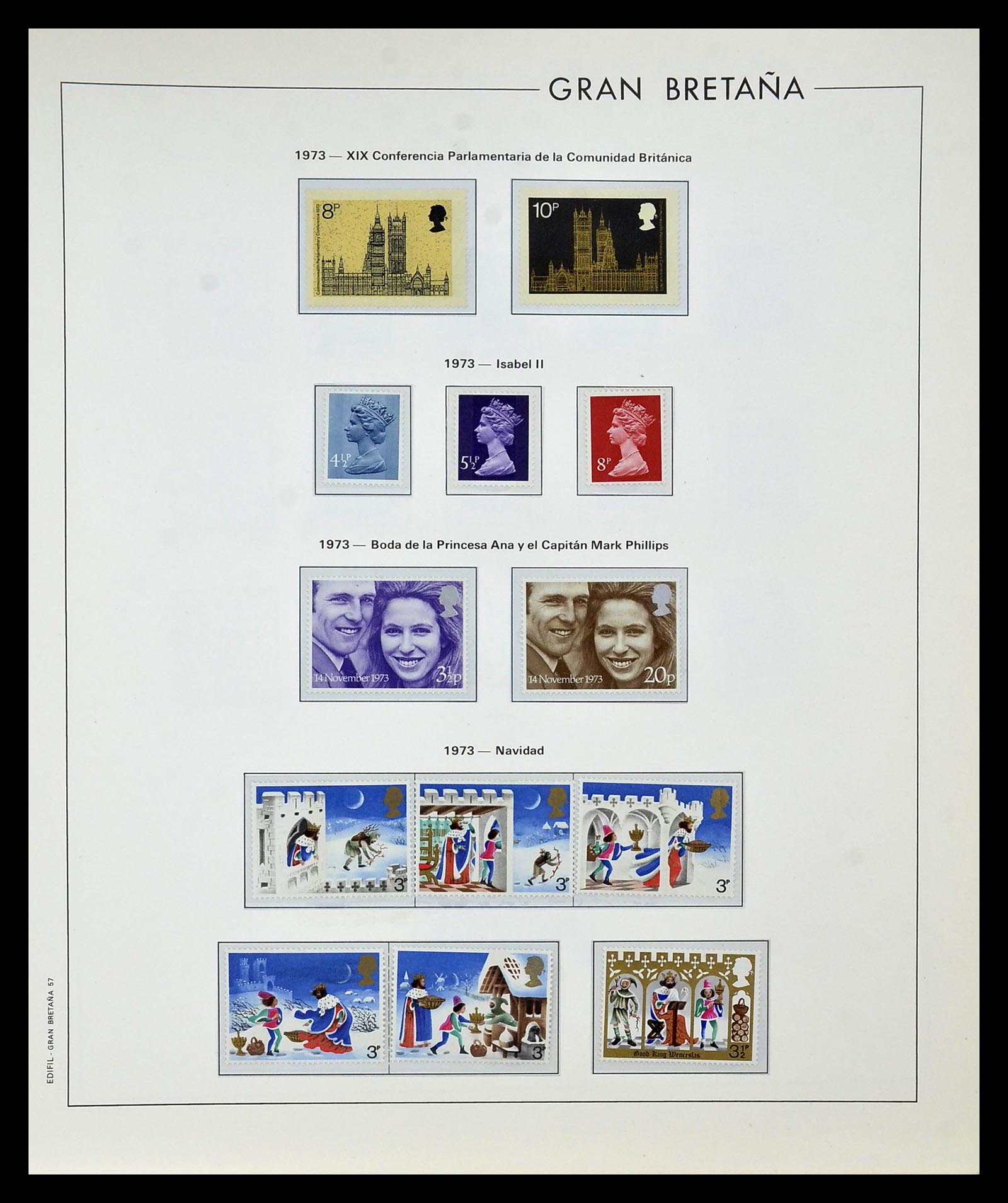 35094 053 - Postzegelverzameling 35094 Engeland 1841-1981.