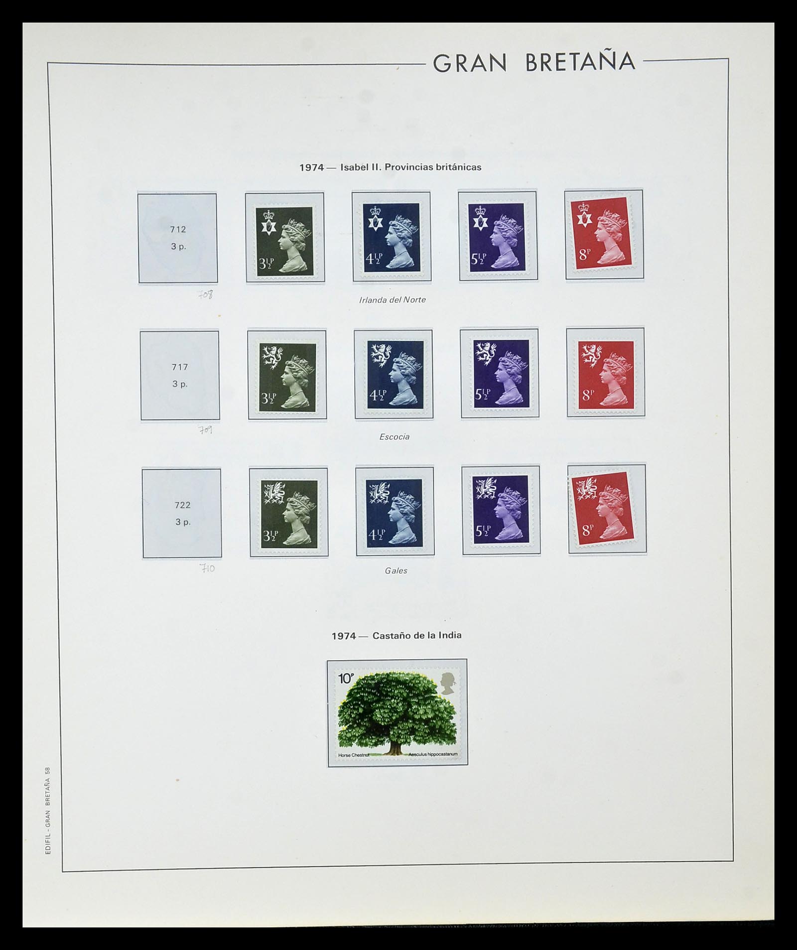35094 054 - Postzegelverzameling 35094 Engeland 1841-1981.
