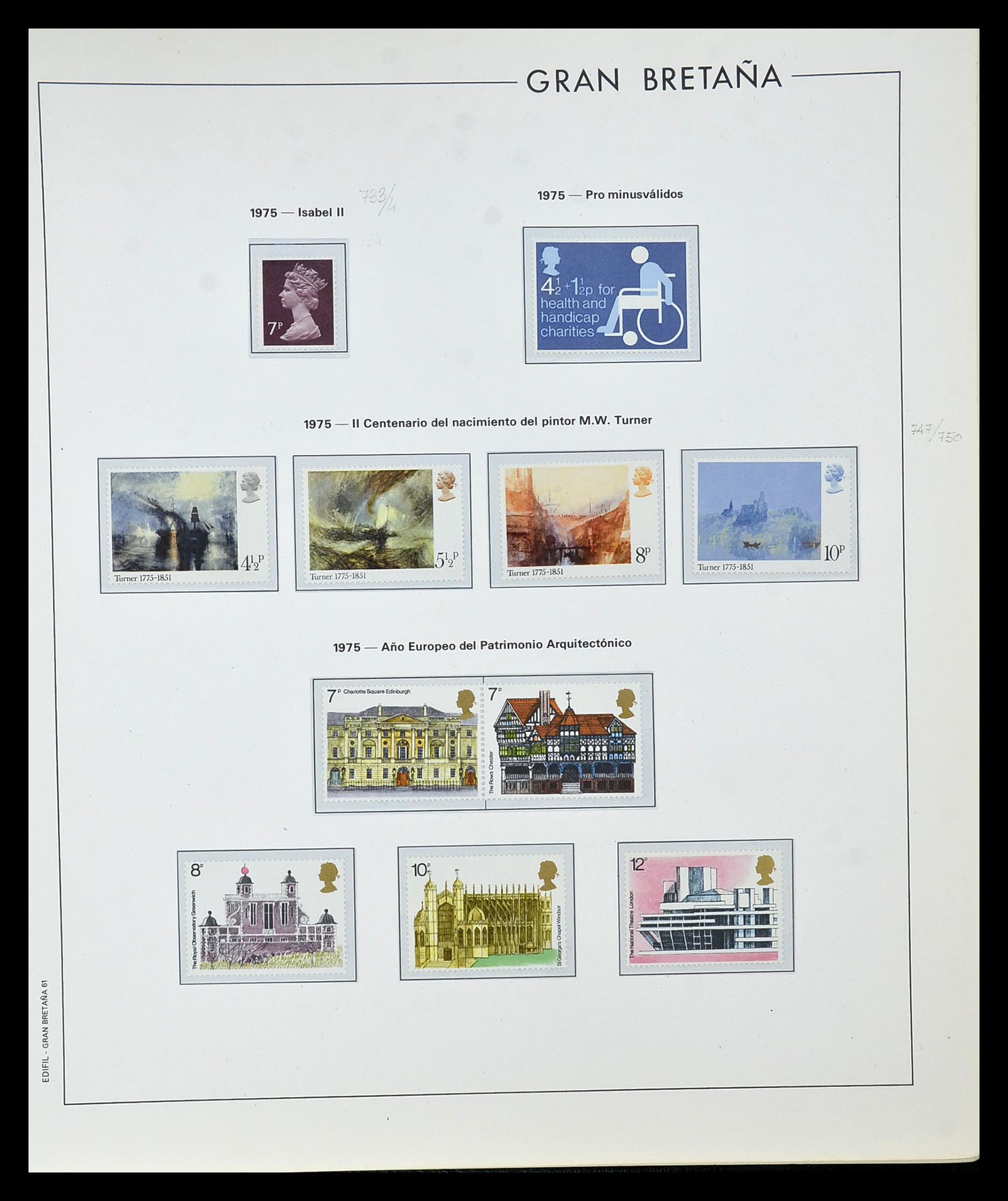 35094 057 - Postzegelverzameling 35094 Engeland 1841-1981.