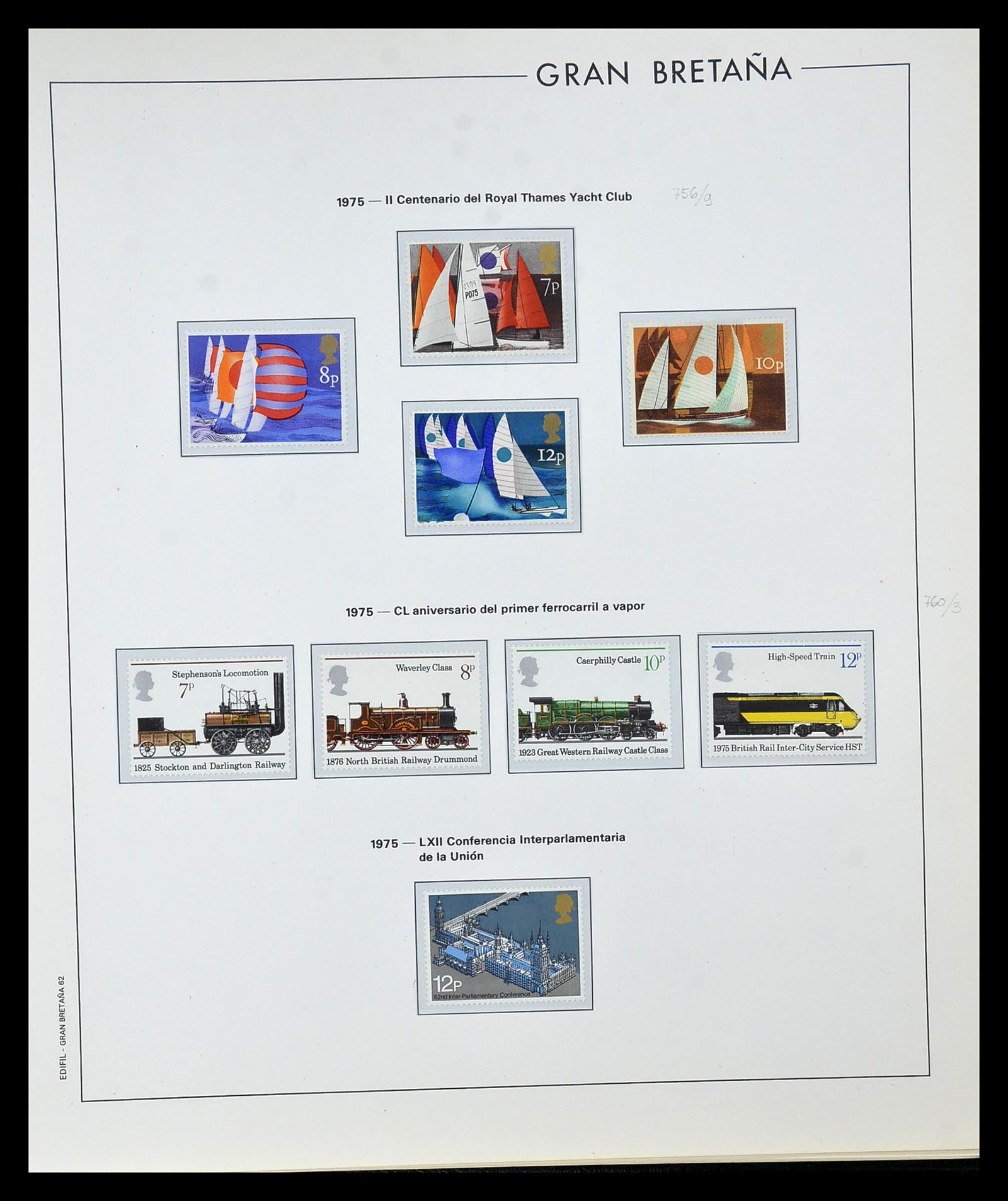 35094 058 - Postzegelverzameling 35094 Engeland 1841-1981.