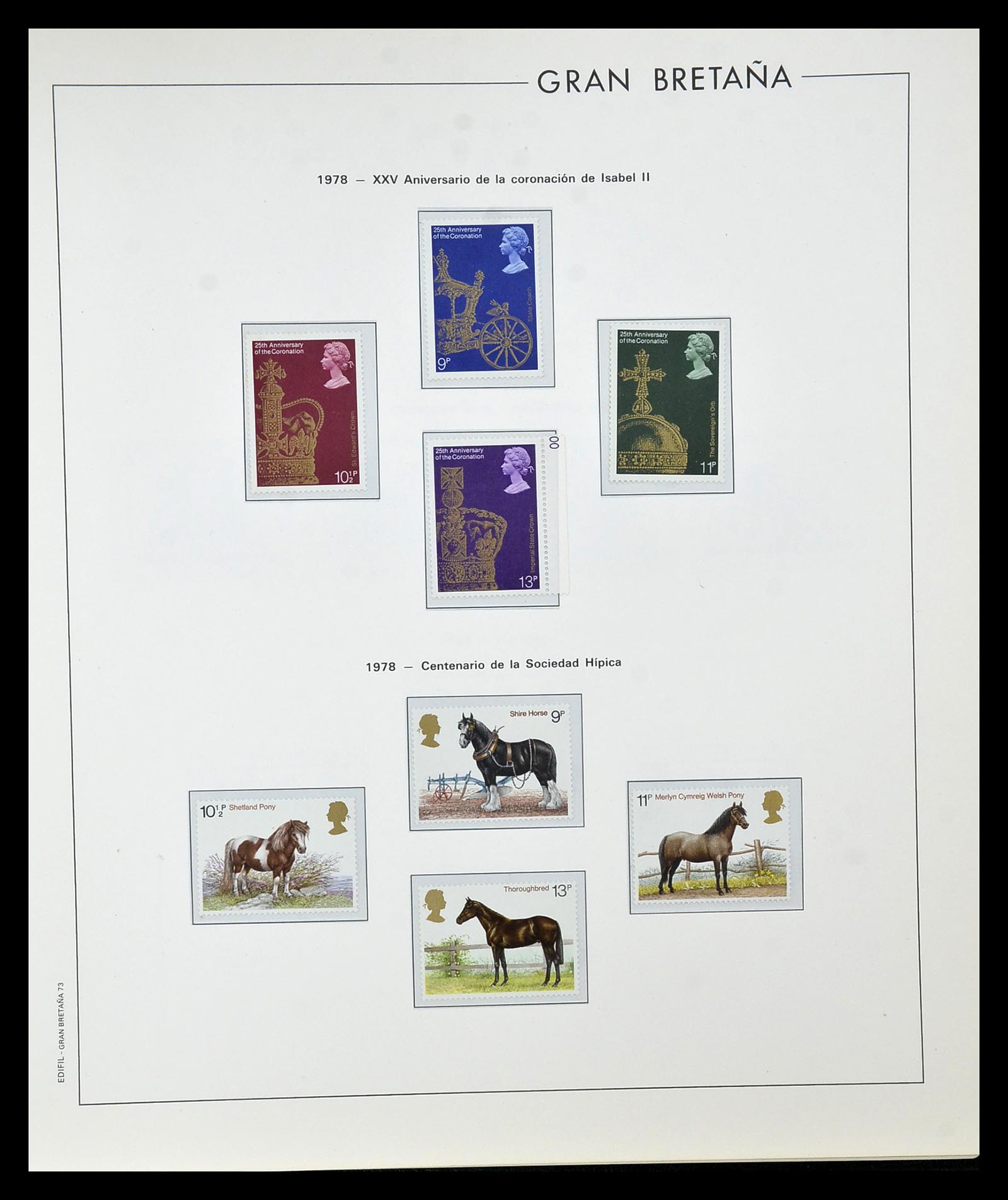 35094 069 - Postzegelverzameling 35094 Engeland 1841-1981.