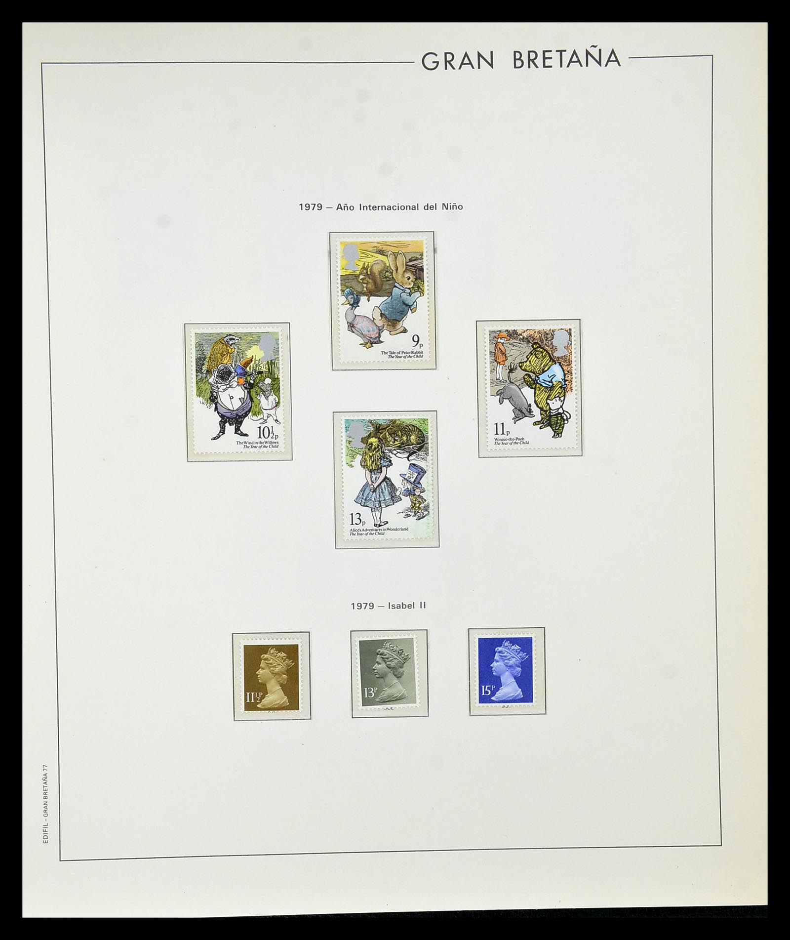 35094 073 - Postzegelverzameling 35094 Engeland 1841-1981.