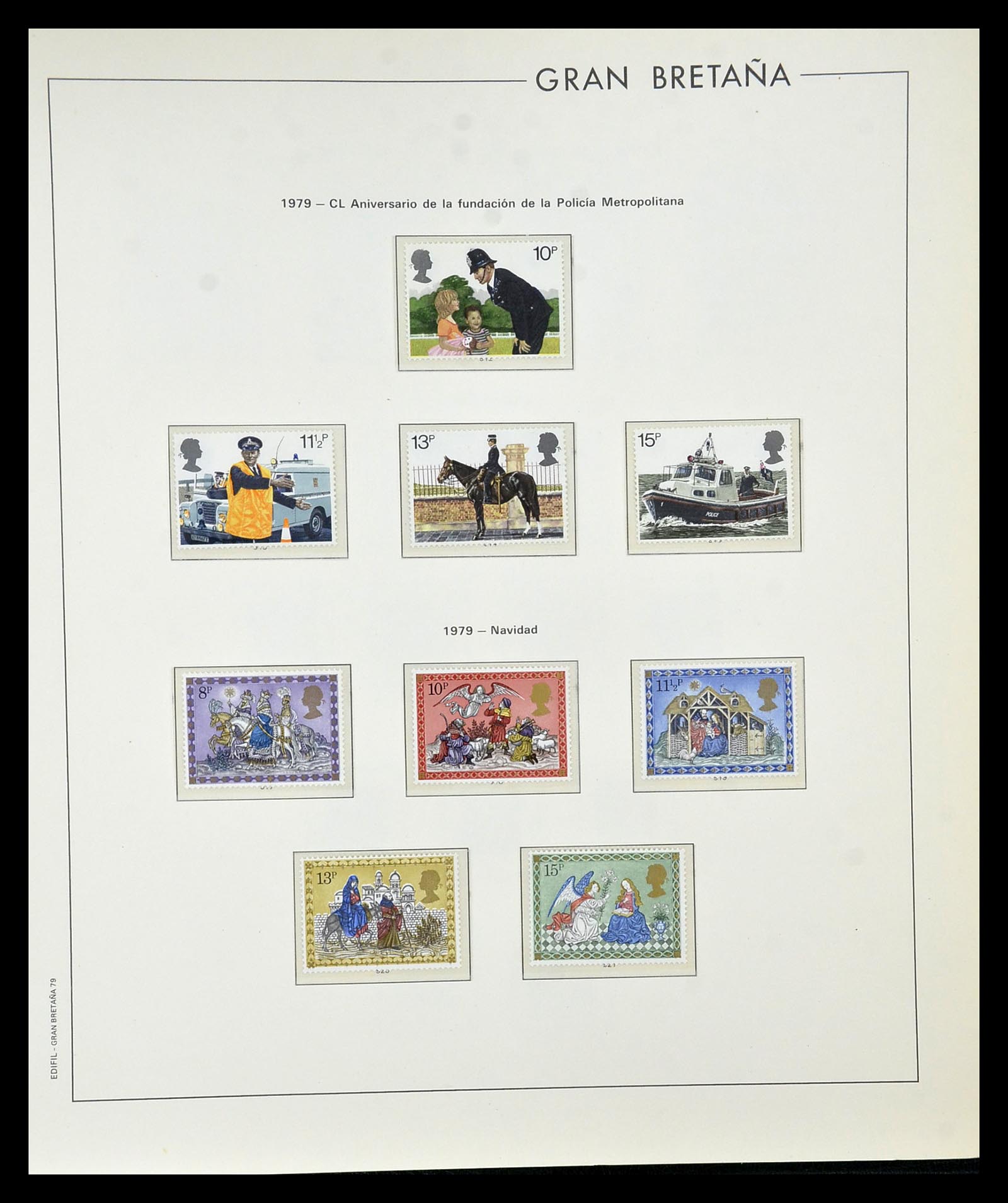 35094 075 - Postzegelverzameling 35094 Engeland 1841-1981.