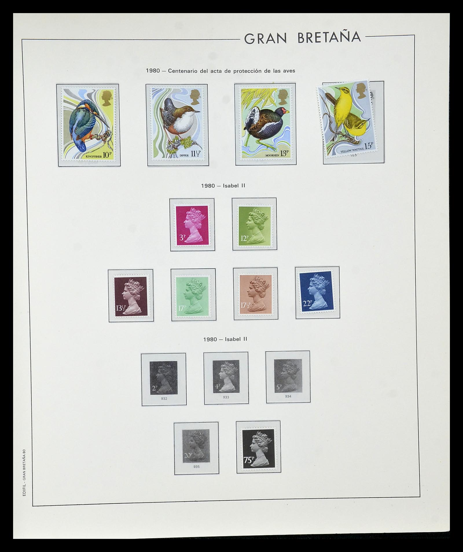 35094 076 - Postzegelverzameling 35094 Engeland 1841-1981.