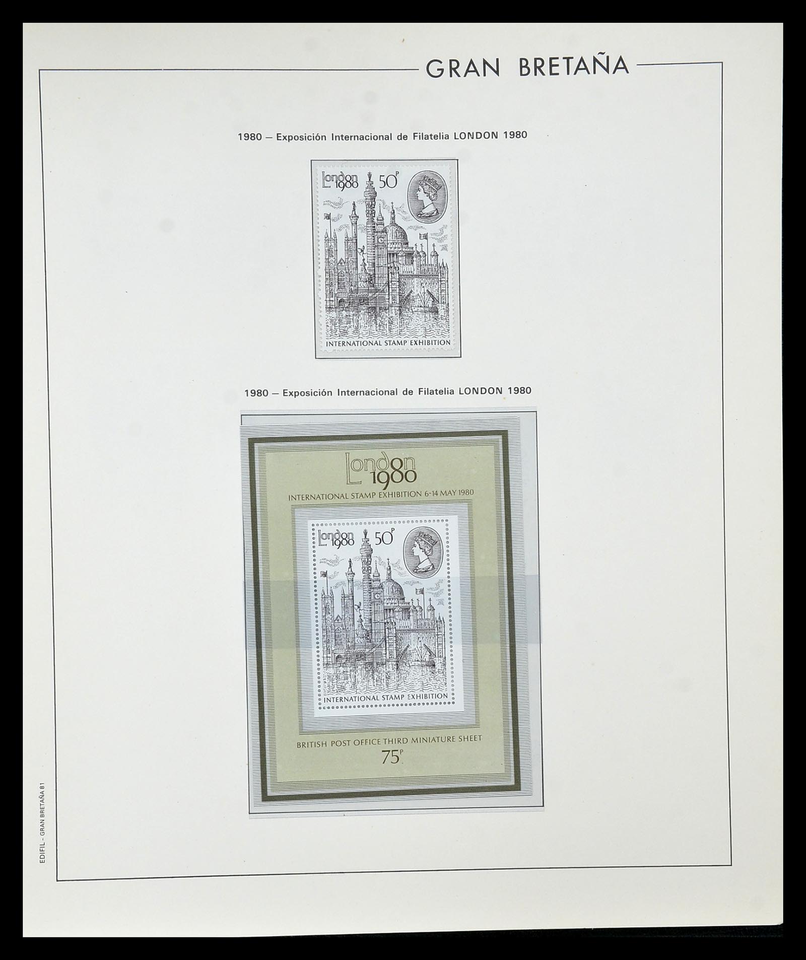 35094 077 - Postzegelverzameling 35094 Engeland 1841-1981.