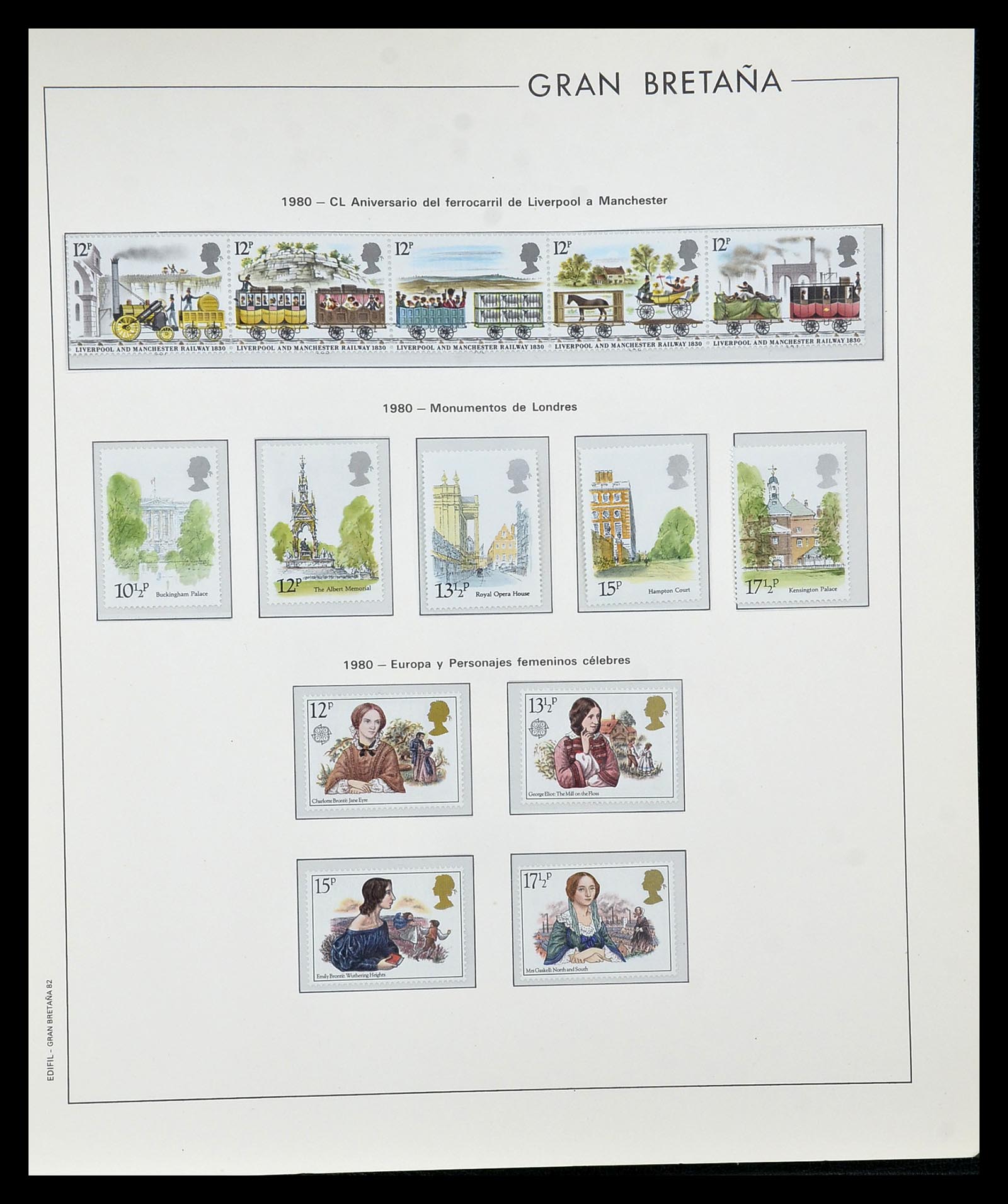 35094 078 - Postzegelverzameling 35094 Engeland 1841-1981.