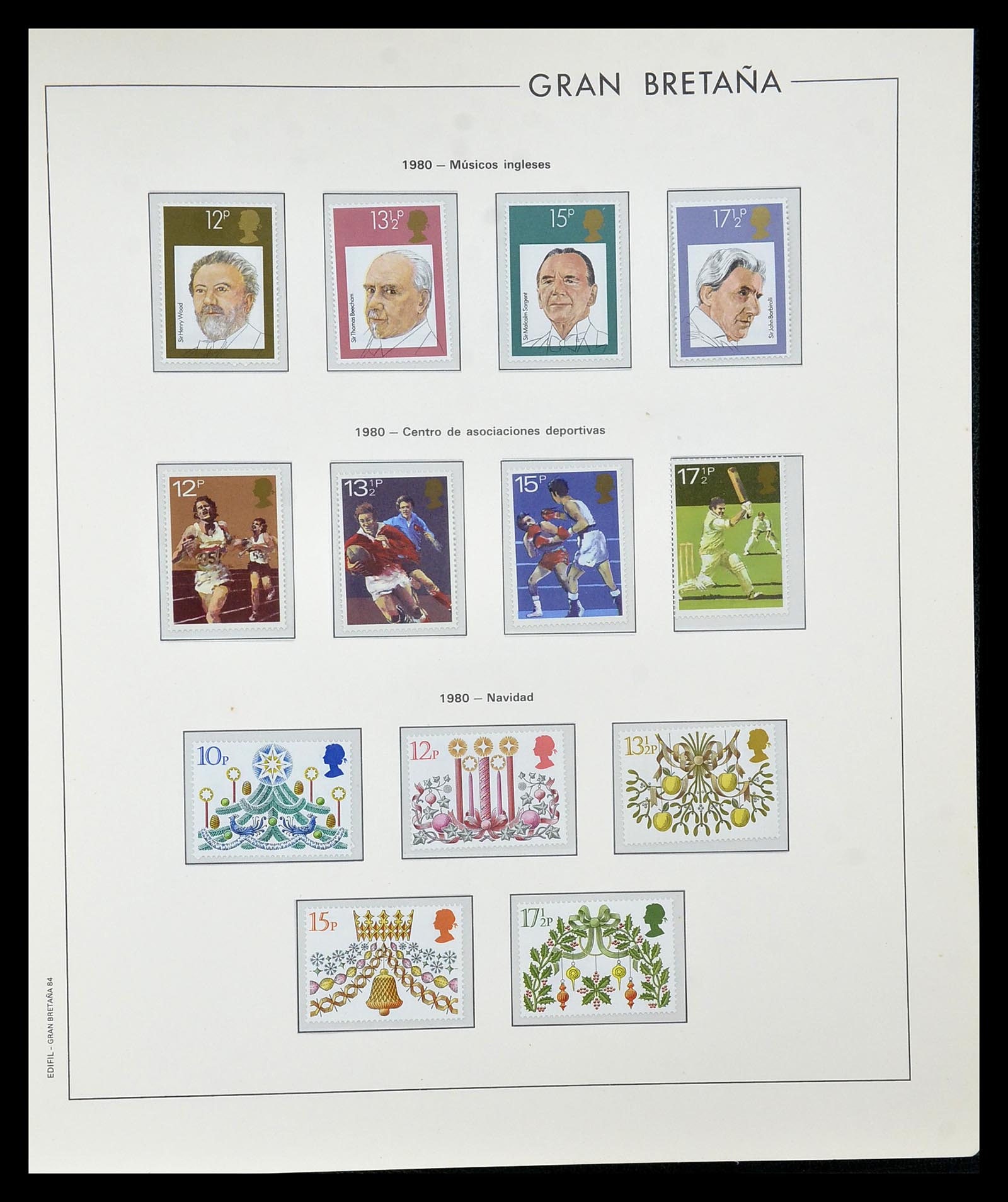 35094 080 - Postzegelverzameling 35094 Engeland 1841-1981.