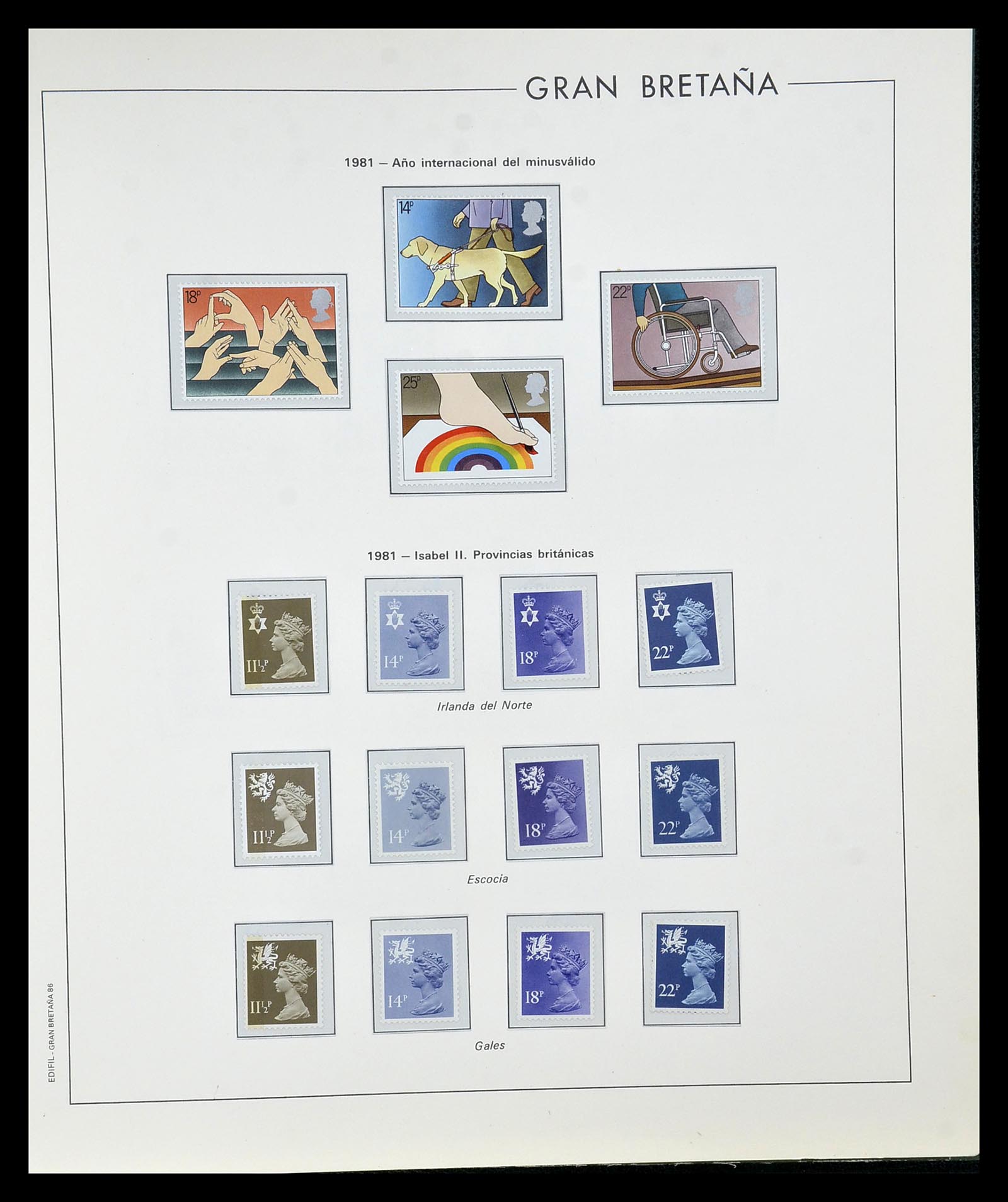 35094 082 - Postzegelverzameling 35094 Engeland 1841-1981.