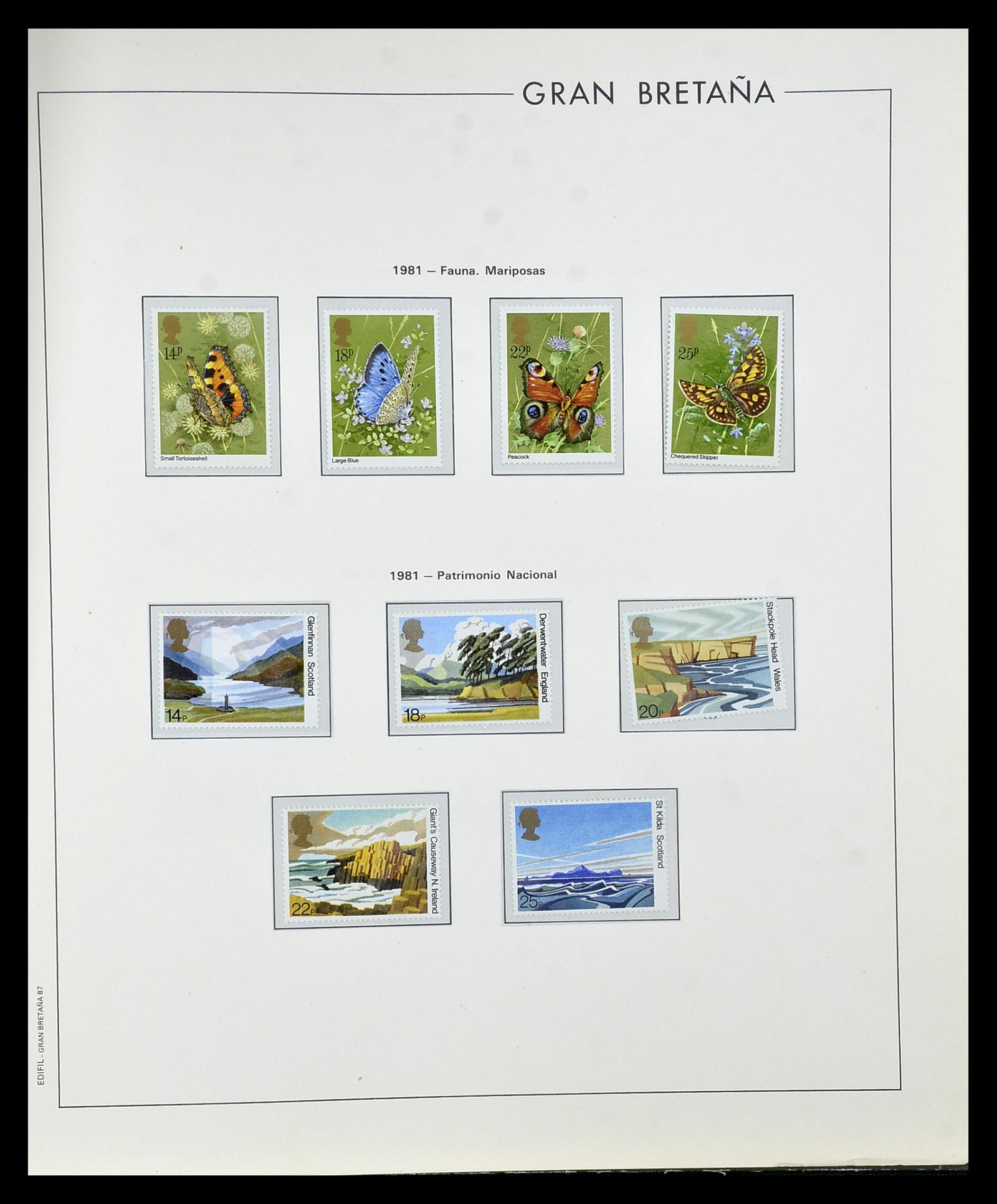 35094 083 - Postzegelverzameling 35094 Engeland 1841-1981.