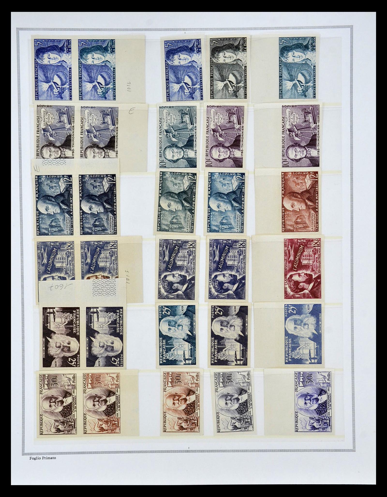 35097 001 - Postzegelverzameling 35097 Frankrijk 1955-1963.