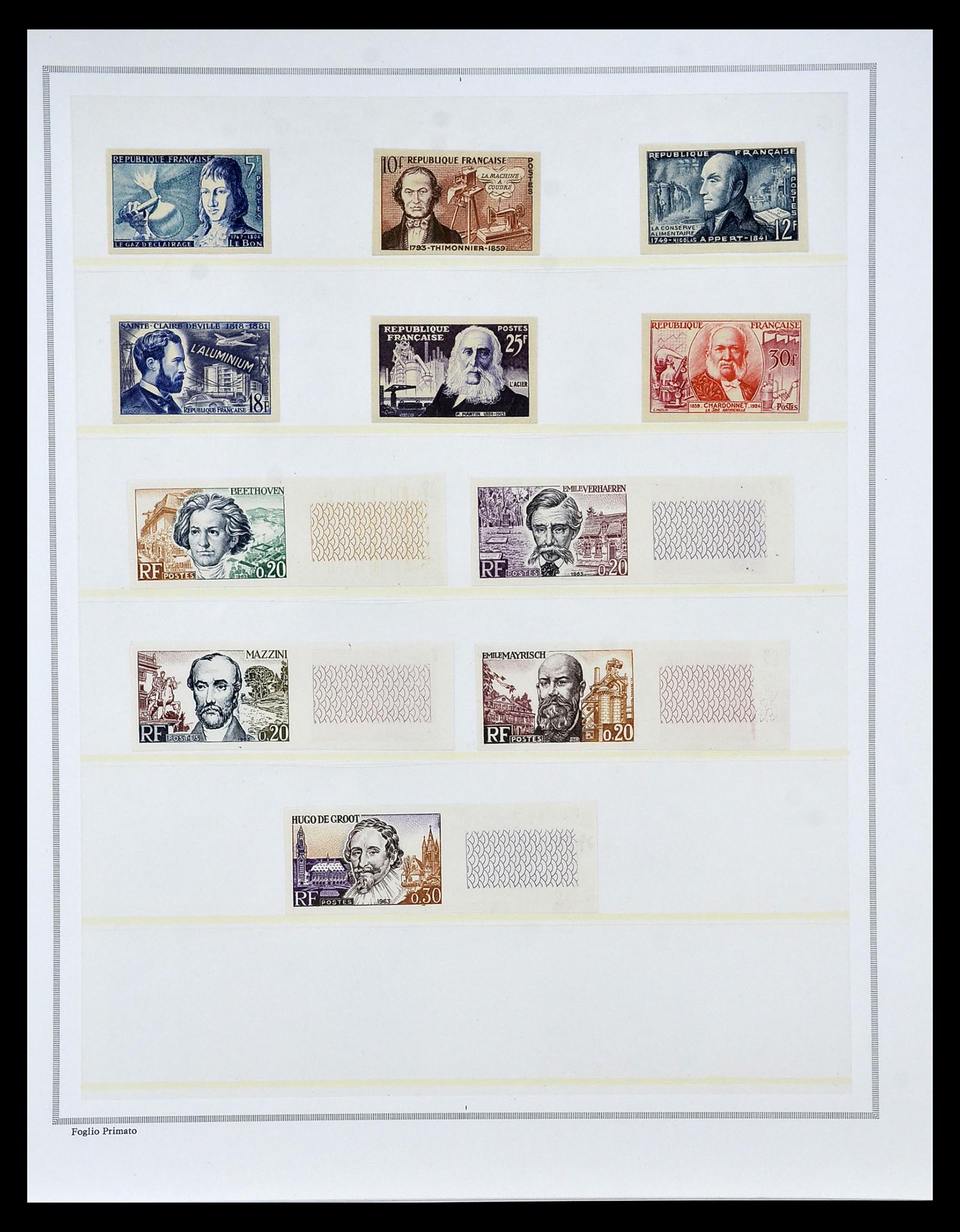 35097 002 - Postzegelverzameling 35097 Frankrijk 1955-1963.