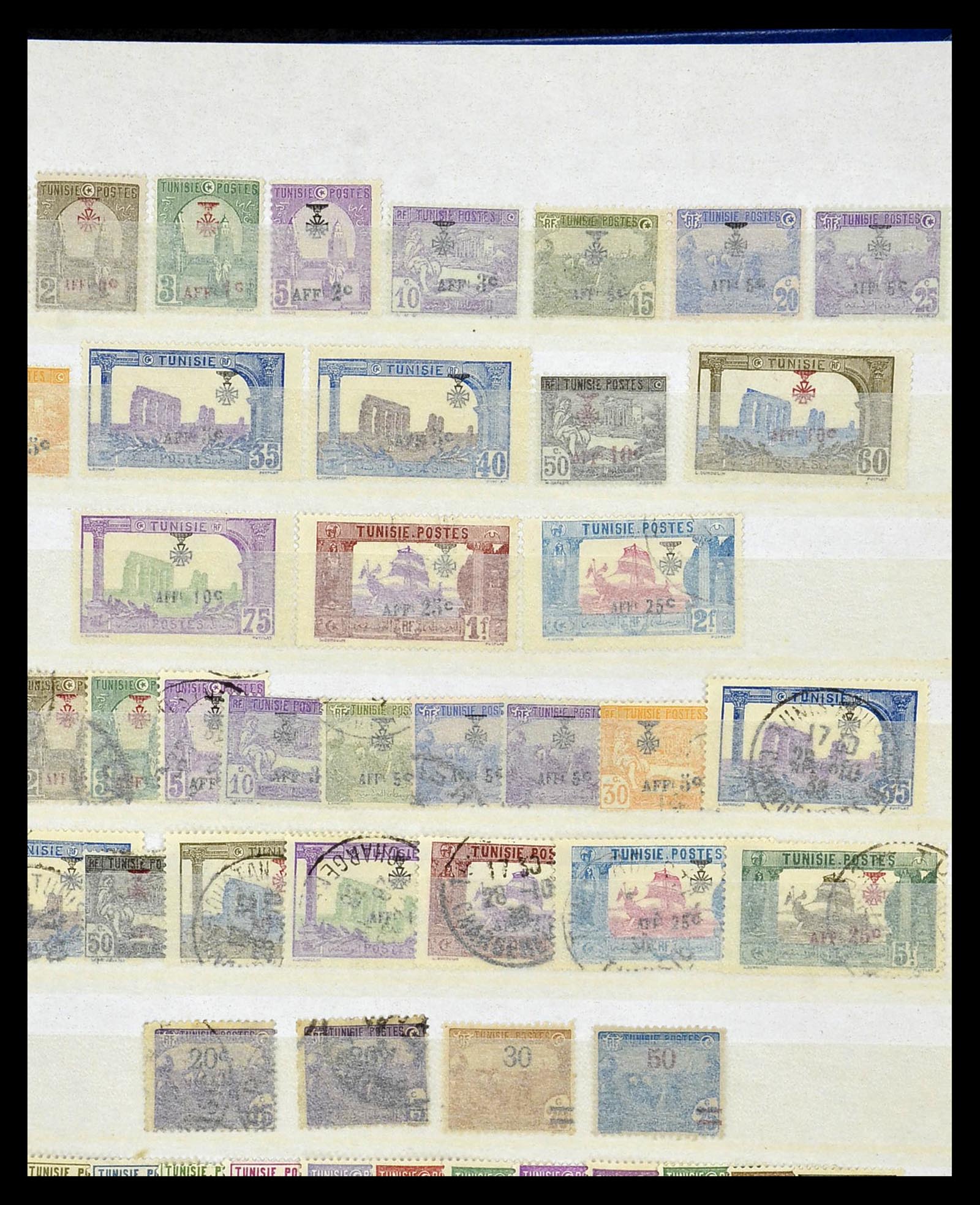 35099 002 - Postzegelverzameling 35099 Tunesië 1888-1995.
