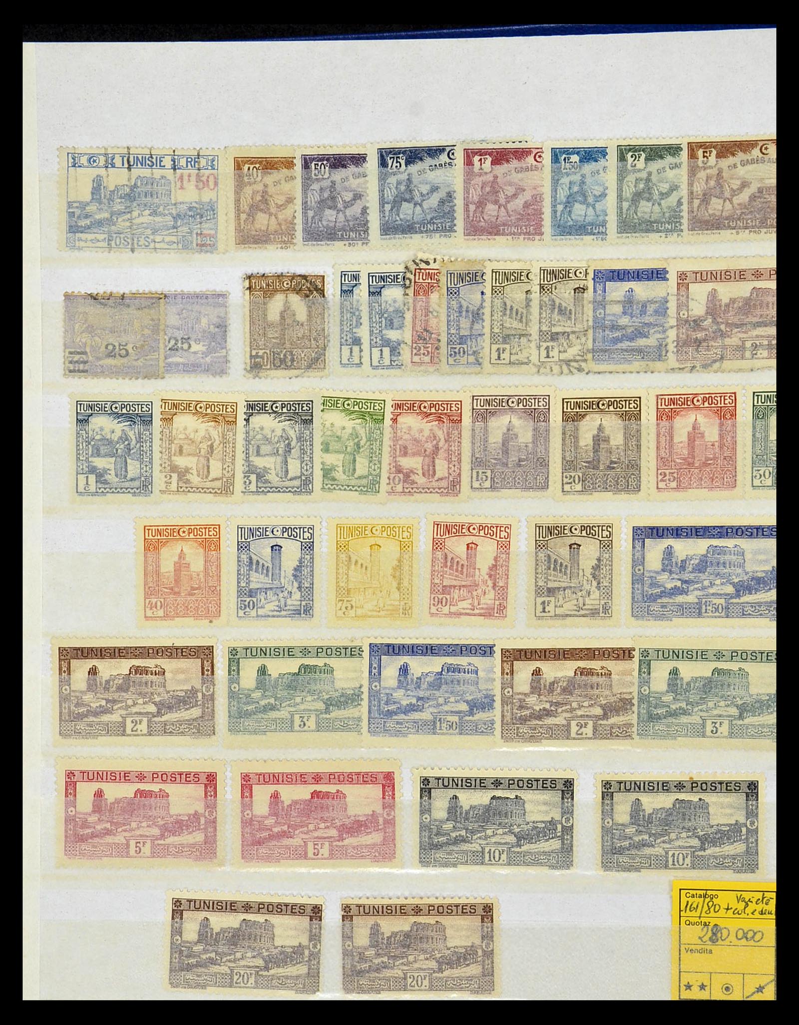 35099 003 - Postzegelverzameling 35099 Tunesië 1888-1995.