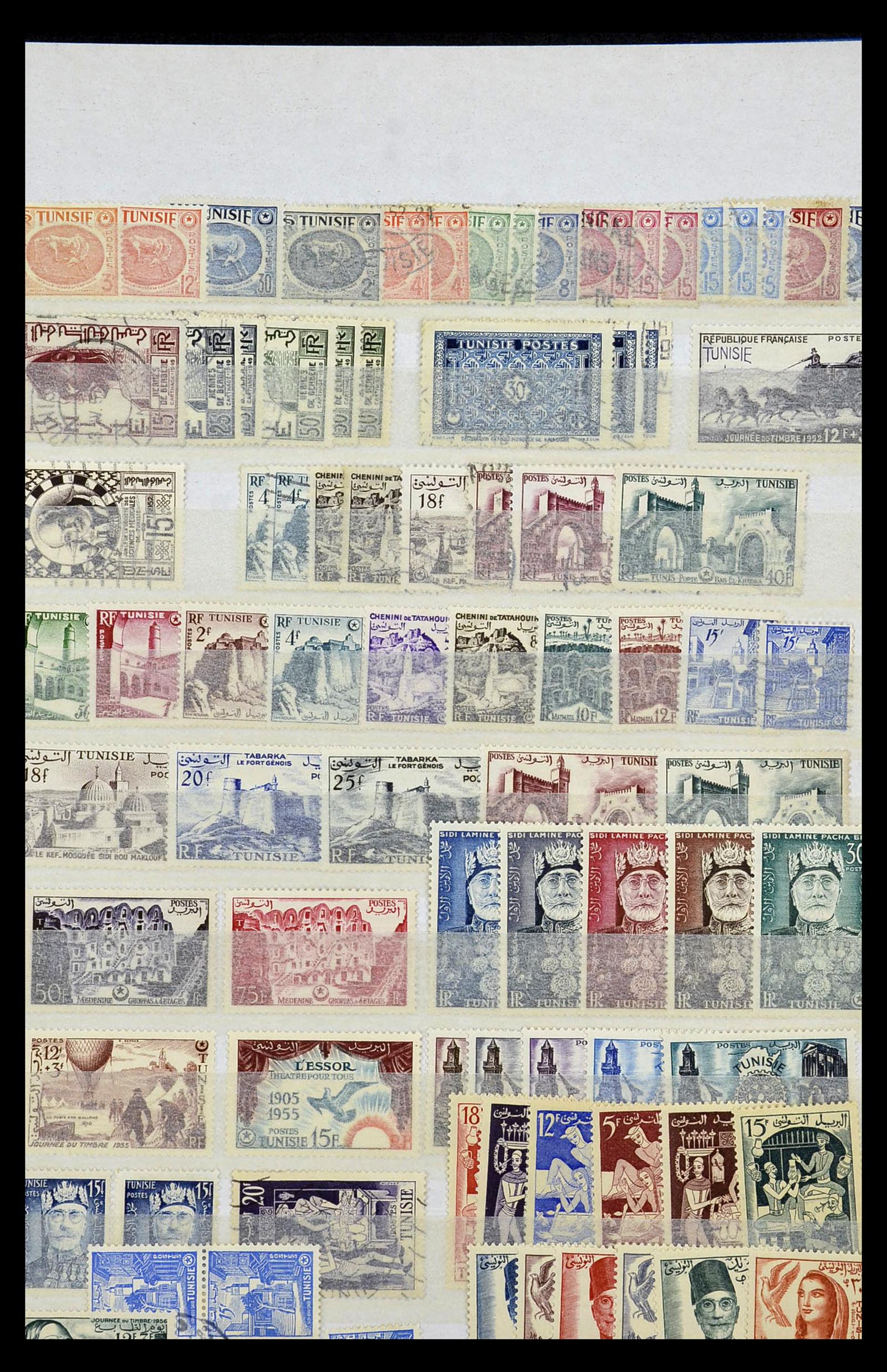 35099 006 - Postzegelverzameling 35099 Tunesië 1888-1995.