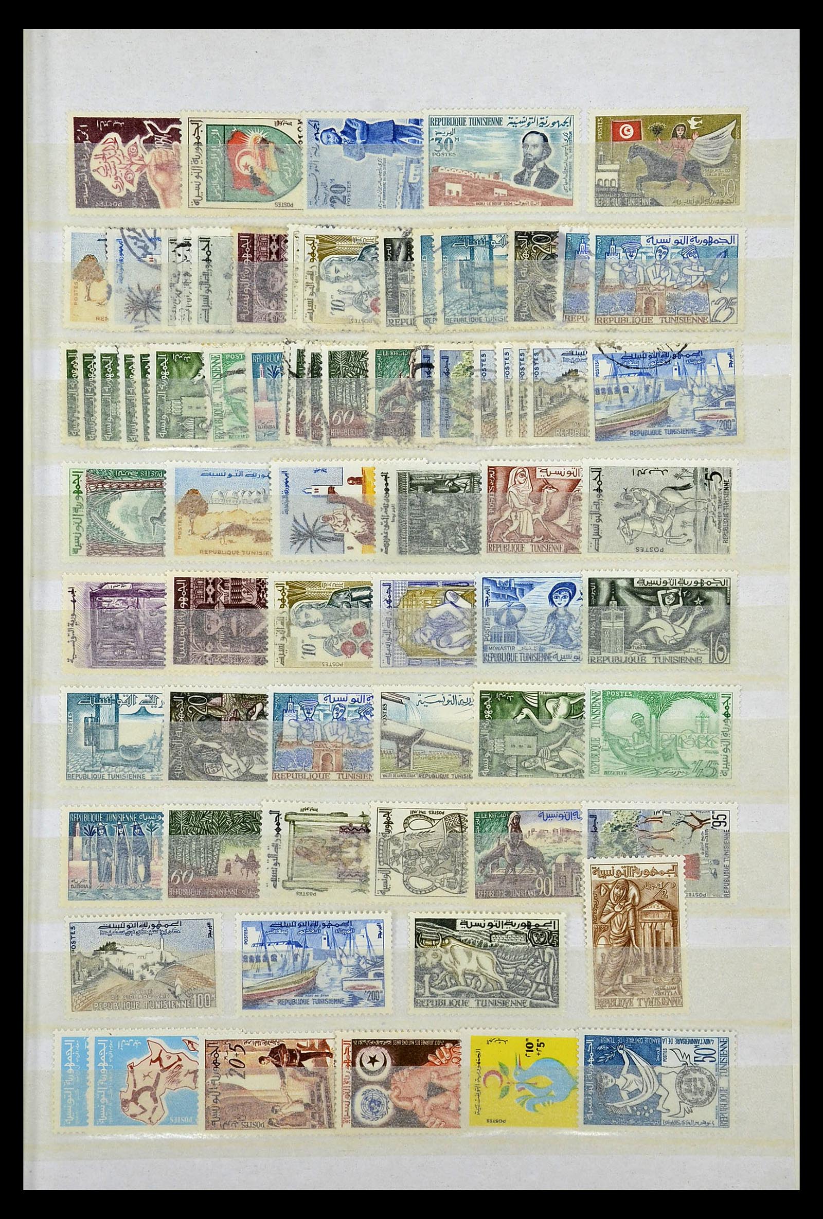 35099 008 - Postzegelverzameling 35099 Tunesië 1888-1995.
