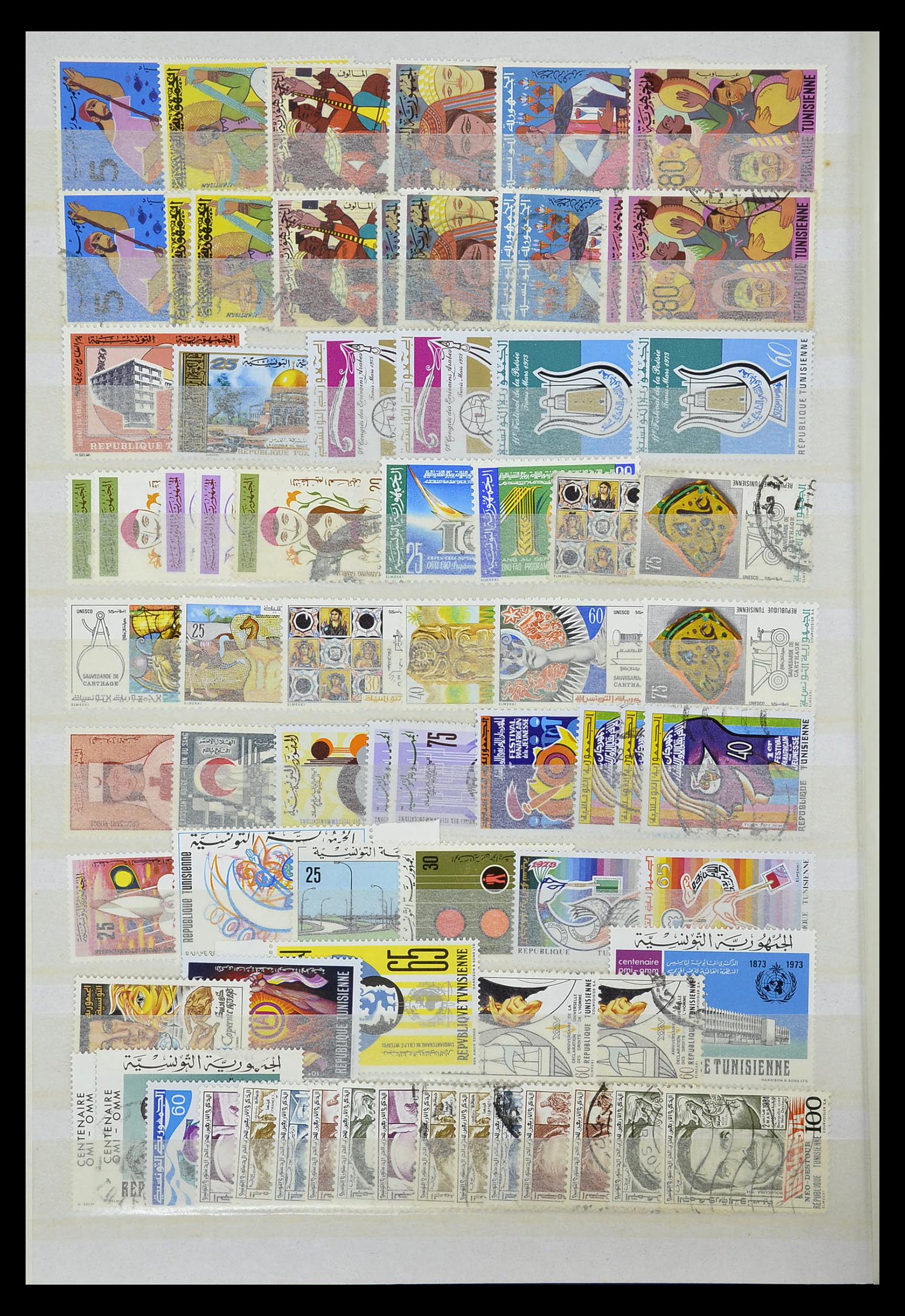 35099 013 - Postzegelverzameling 35099 Tunesië 1888-1995.