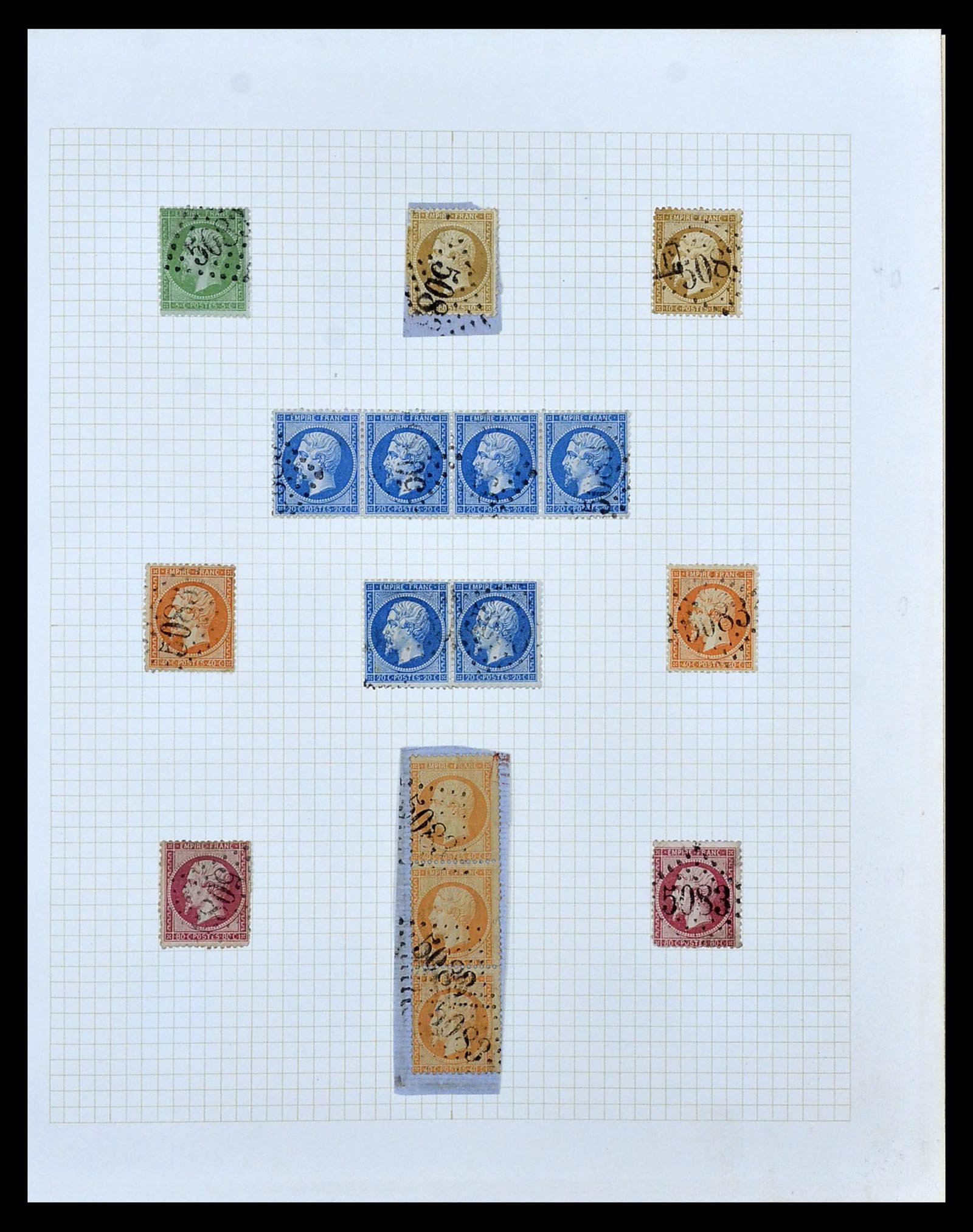 35100 004 - Postzegelverzameling 35100 Franse post in de Levant SUPERverzameling 