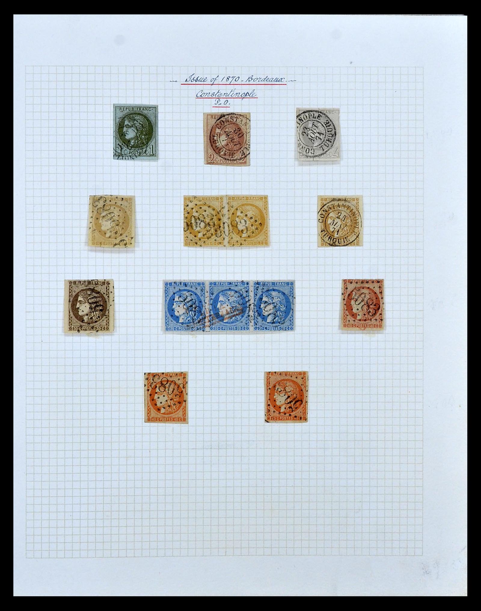 35100 007 - Postzegelverzameling 35100 Franse post in de Levant SUPERverzameling 