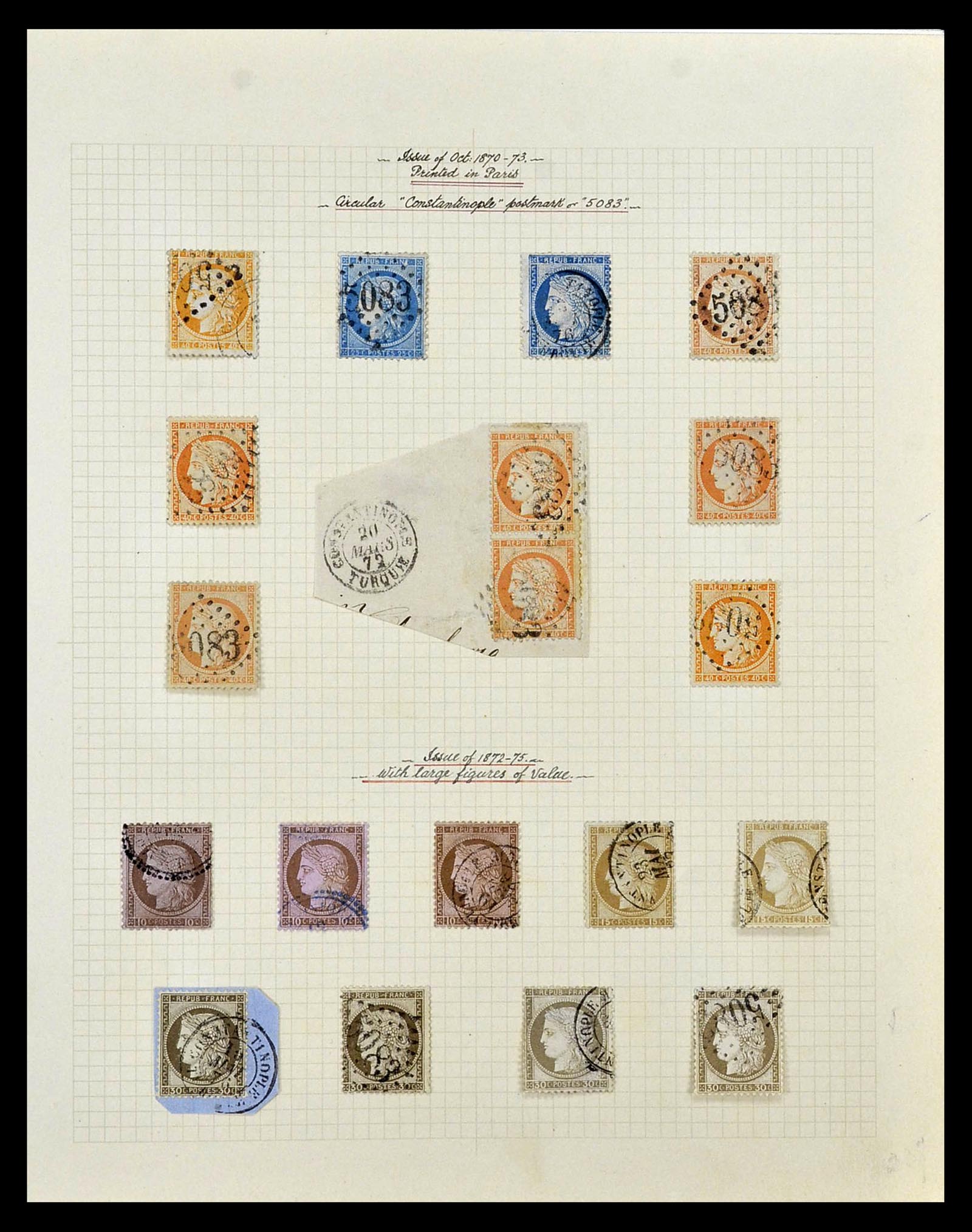 35100 009 - Postzegelverzameling 35100 Franse post in de Levant SUPERverzameling 