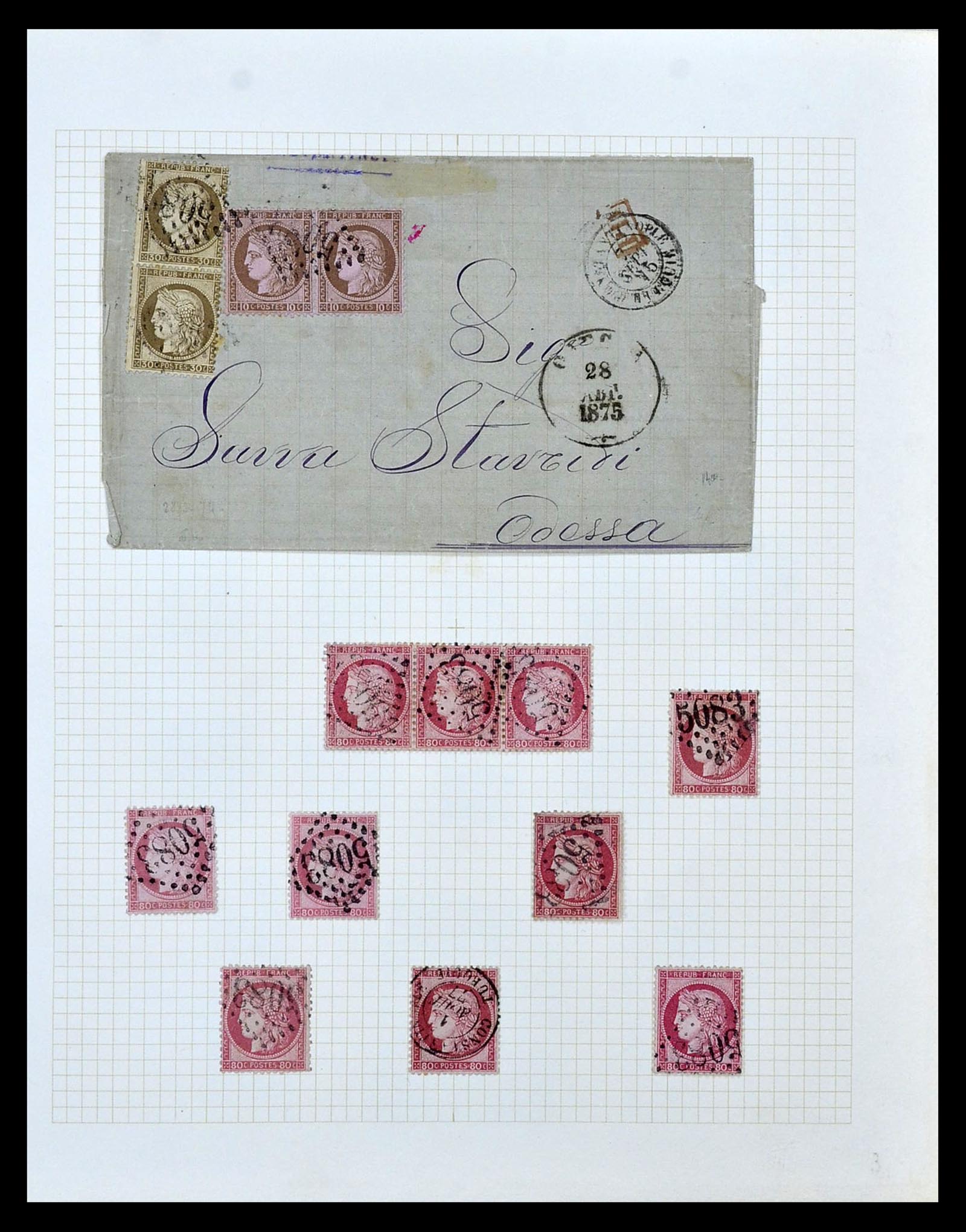 35100 010 - Postzegelverzameling 35100 Franse post in de Levant SUPERverzameling 