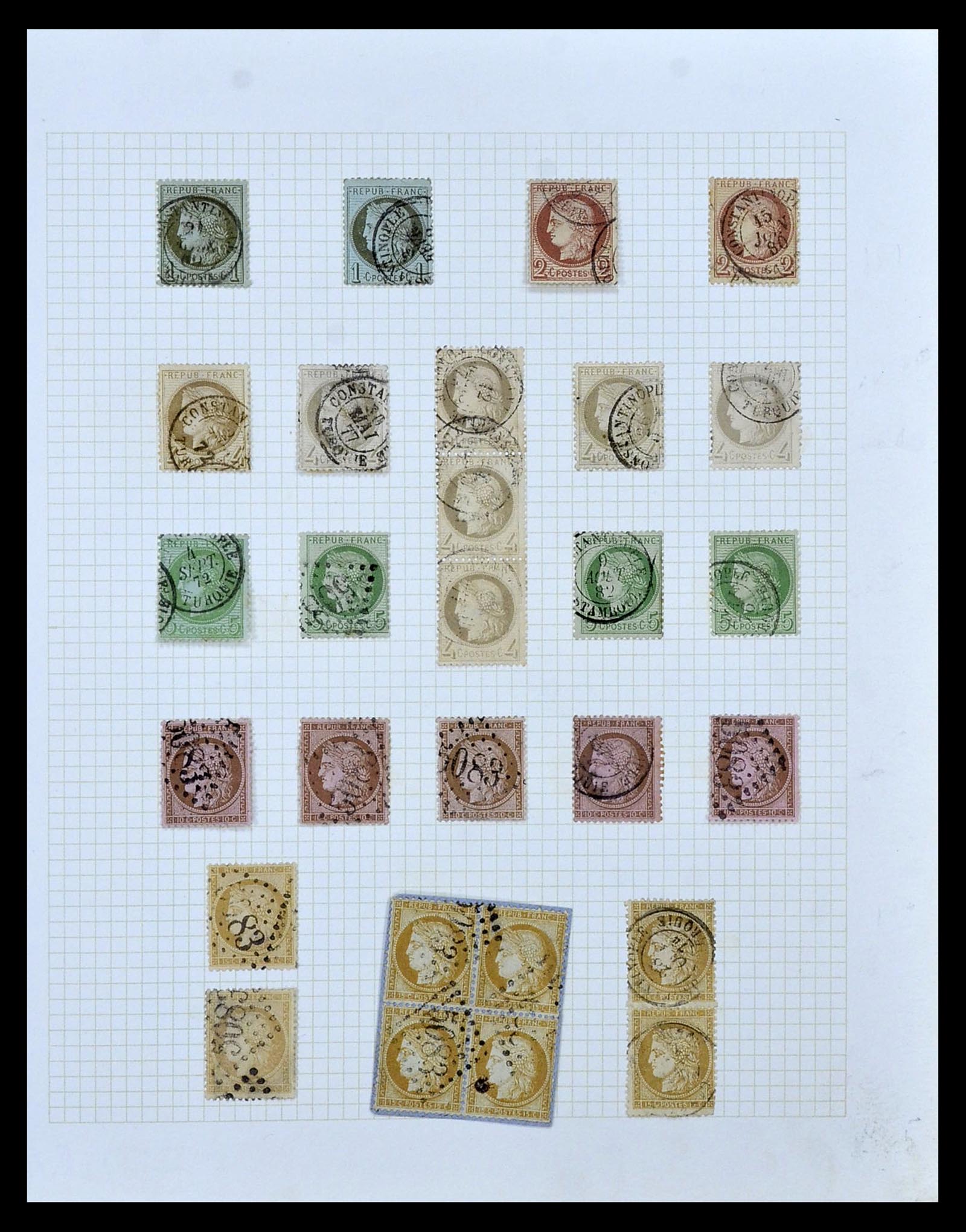 35100 011 - Postzegelverzameling 35100 Franse post in de Levant SUPERverzameling 