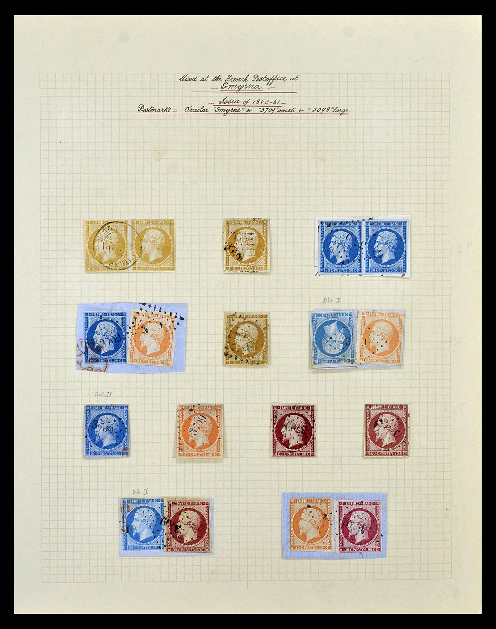 35100 013 - Postzegelverzameling 35100 Franse post in de Levant SUPERverzameling 