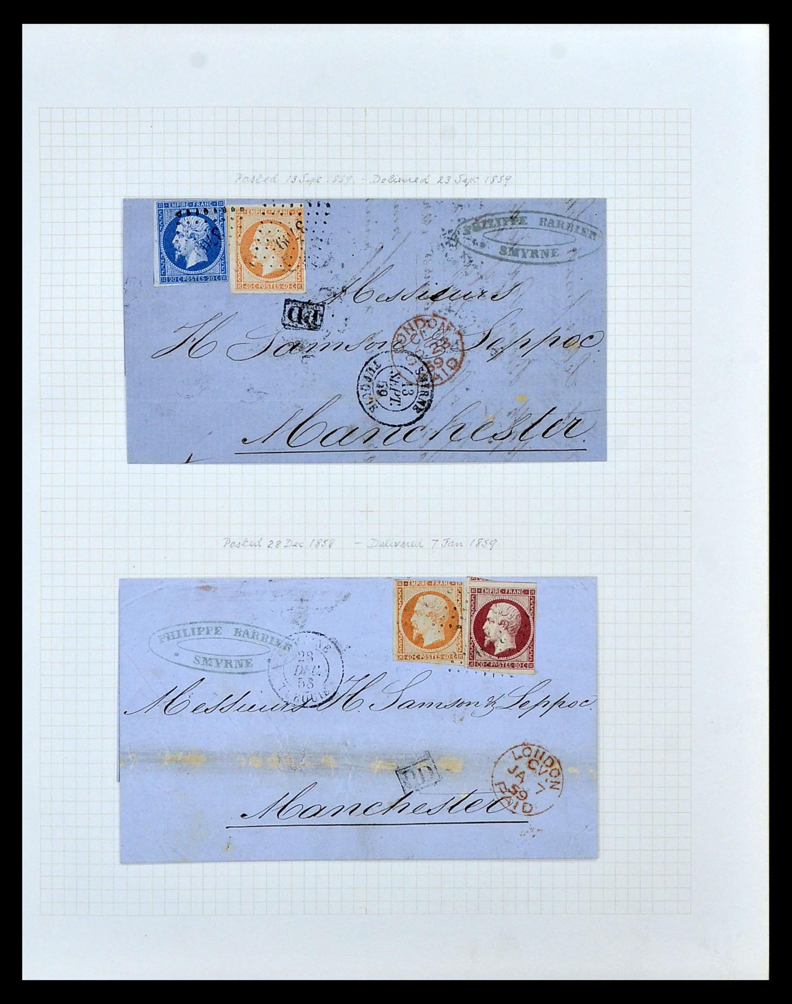 35100 016 - Postzegelverzameling 35100 Franse post in de Levant SUPERverzameling 