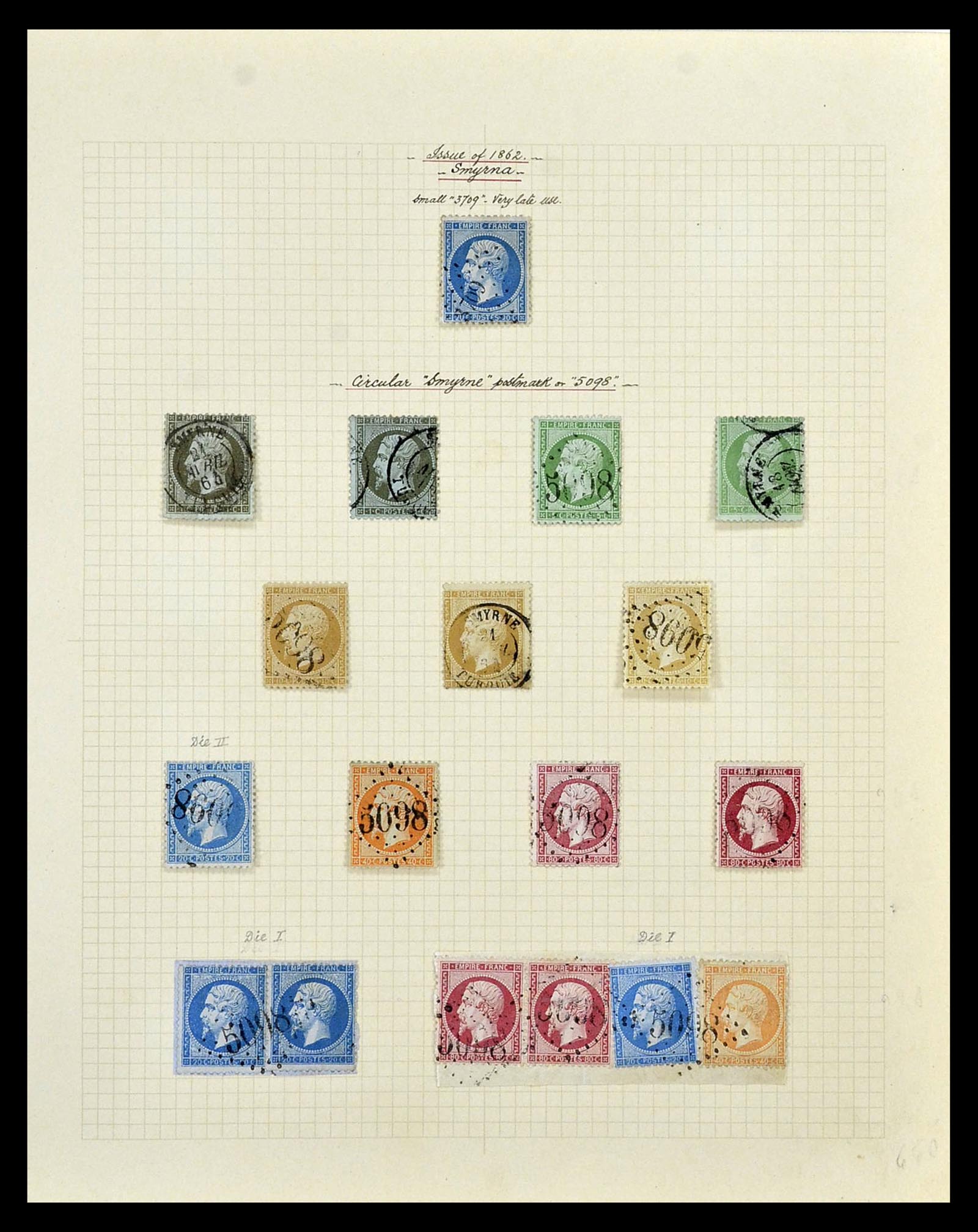 35100 018 - Postzegelverzameling 35100 Franse post in de Levant SUPERverzameling 