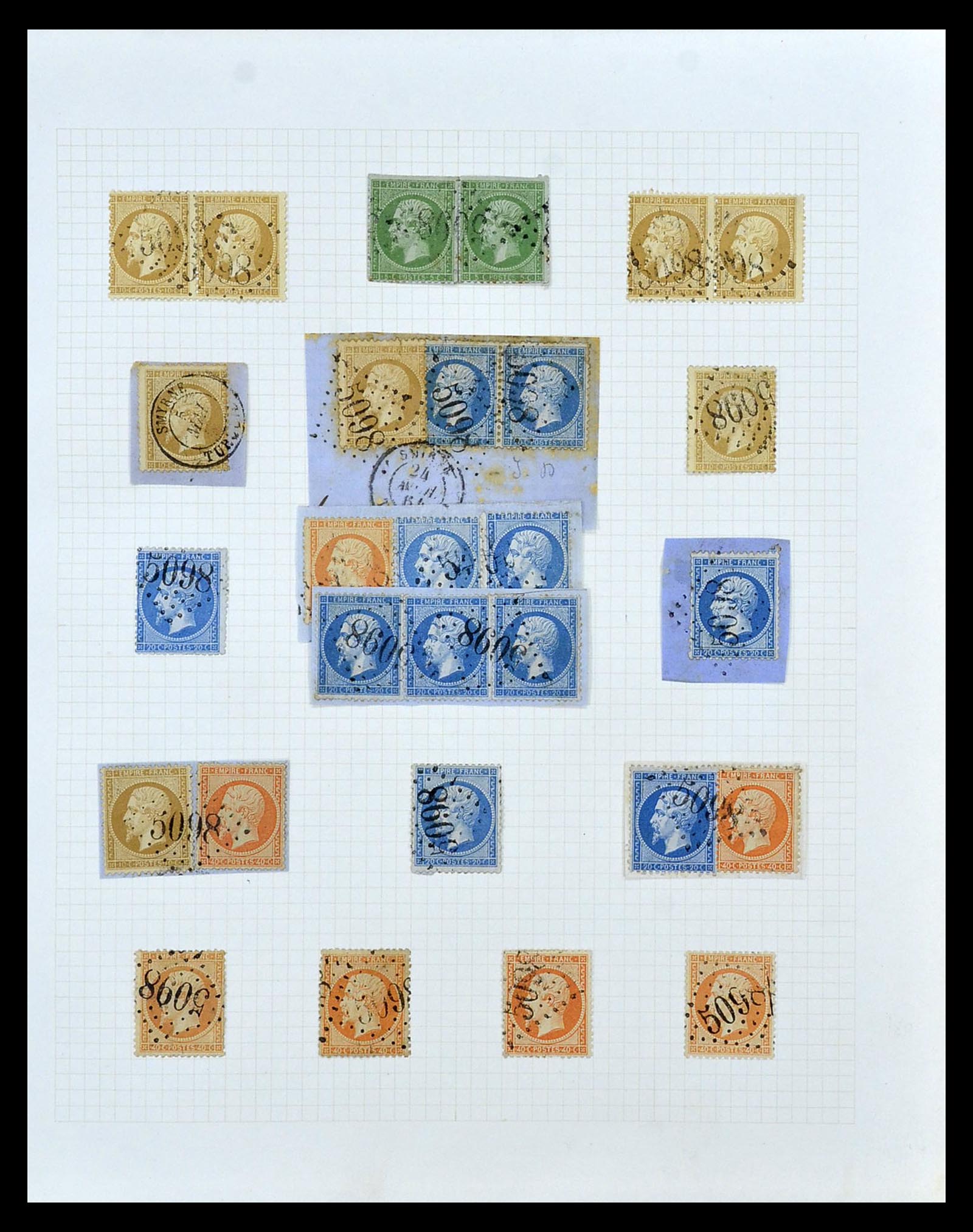 35100 019 - Postzegelverzameling 35100 Franse post in de Levant SUPERverzameling 
