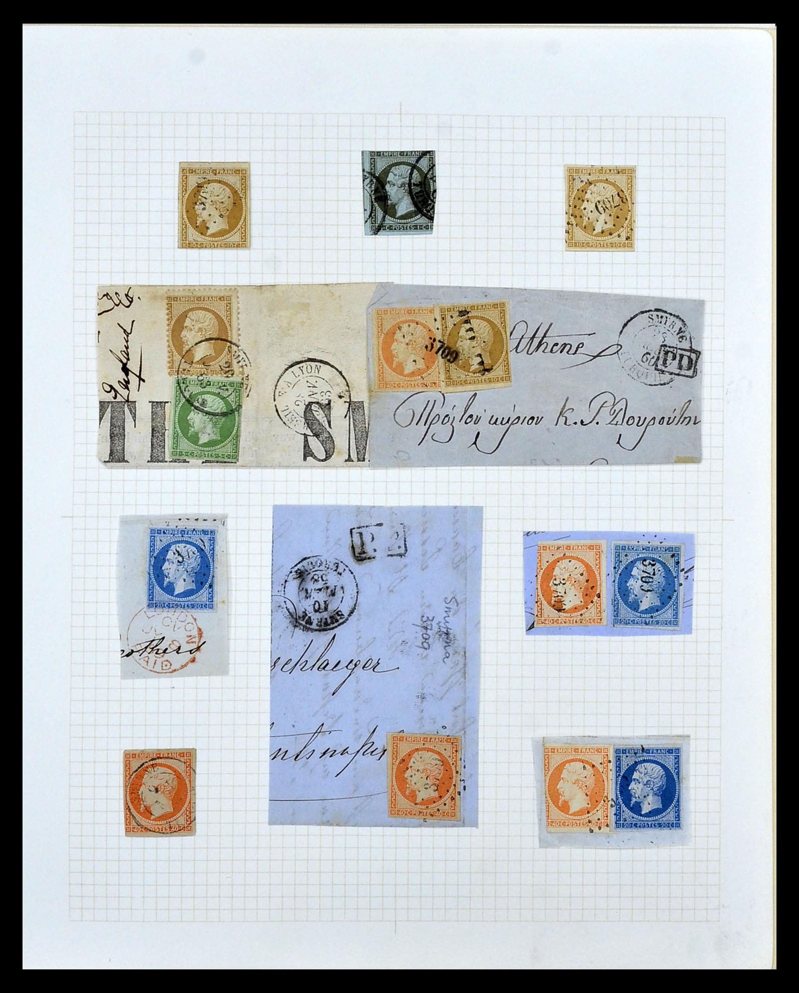 35100 022 - Postzegelverzameling 35100 Franse post in de Levant SUPERverzameling 