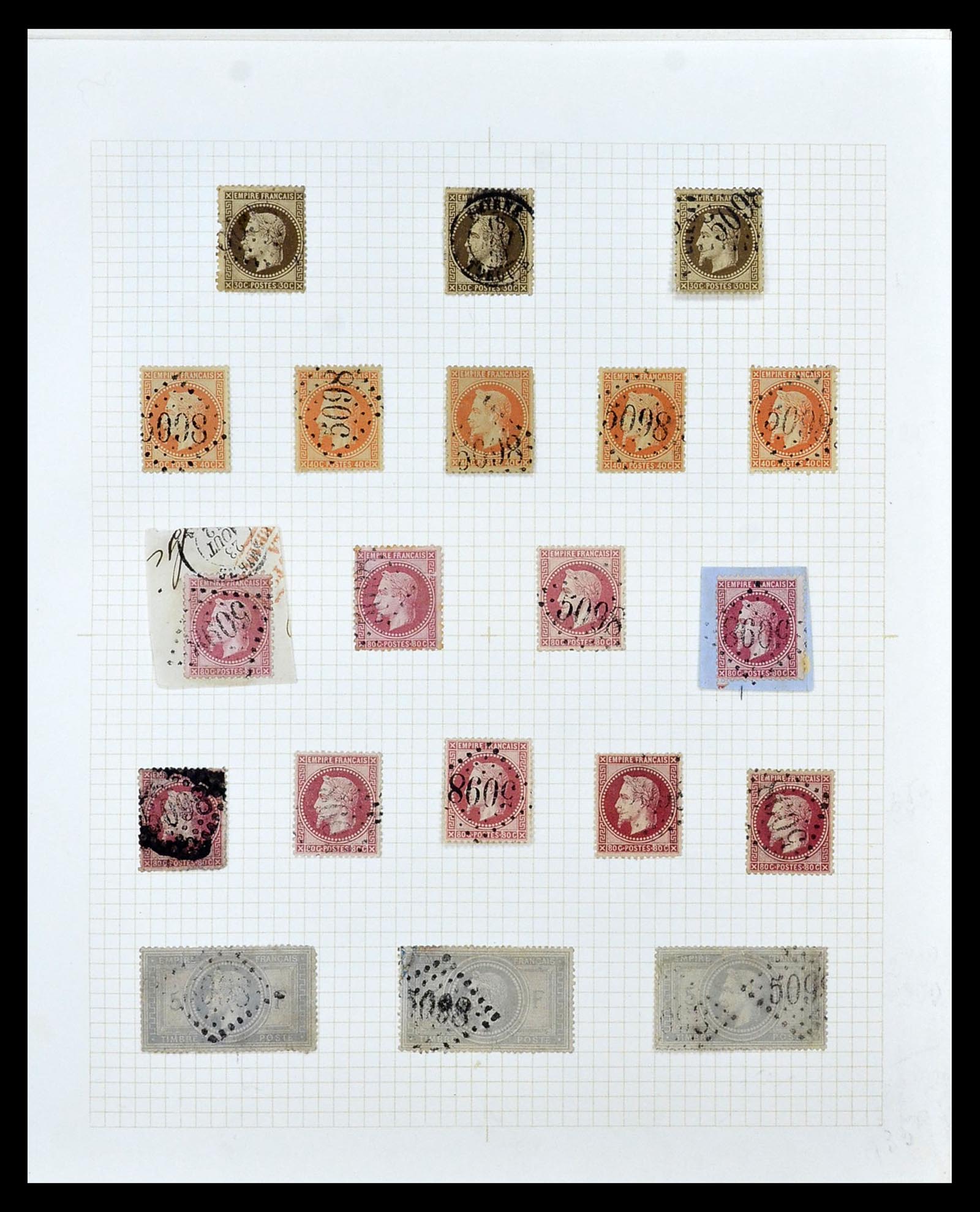 35100 024 - Postzegelverzameling 35100 Franse post in de Levant SUPERverzameling 