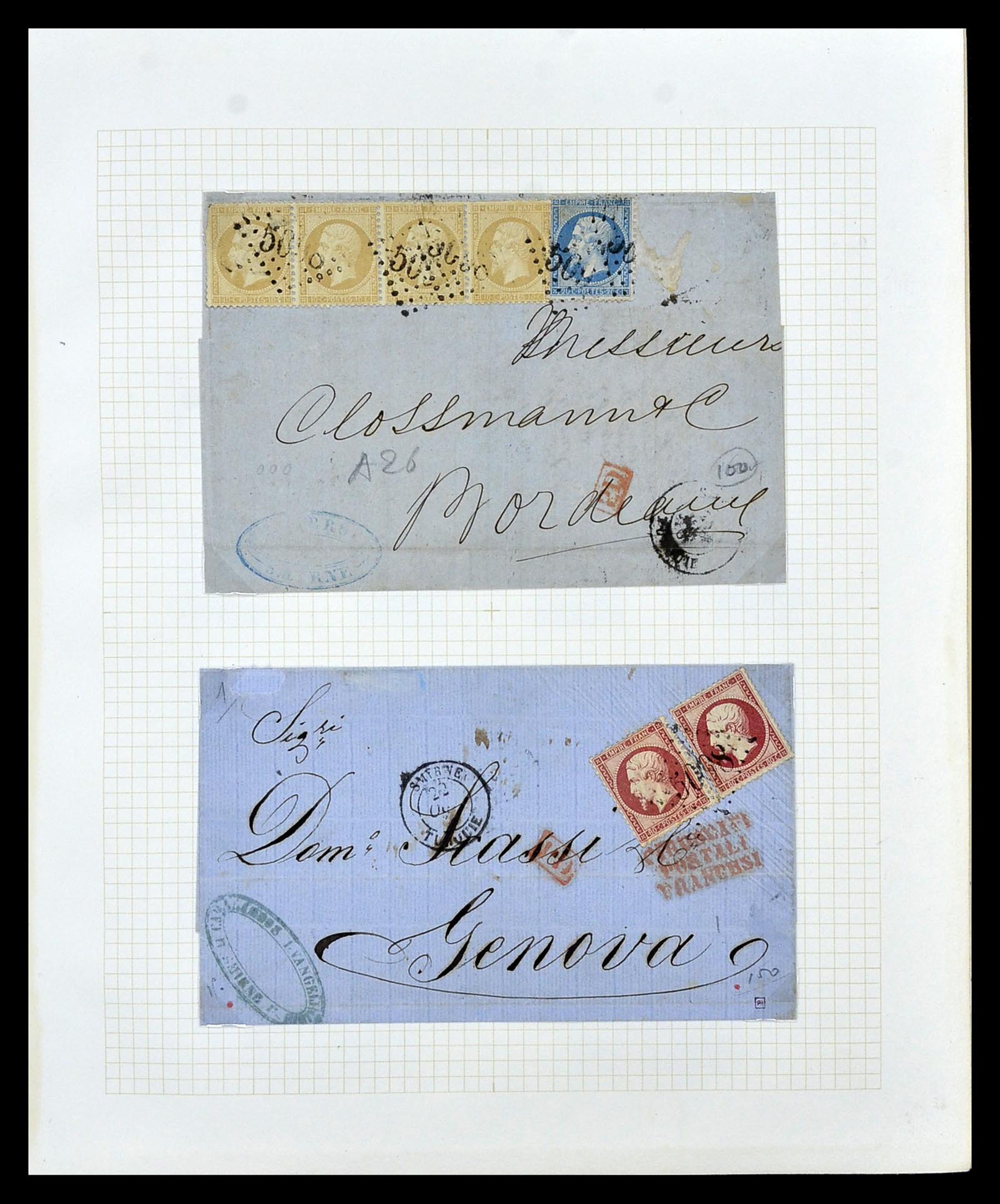 35100 029 - Postzegelverzameling 35100 Franse post in de Levant SUPERverzameling 