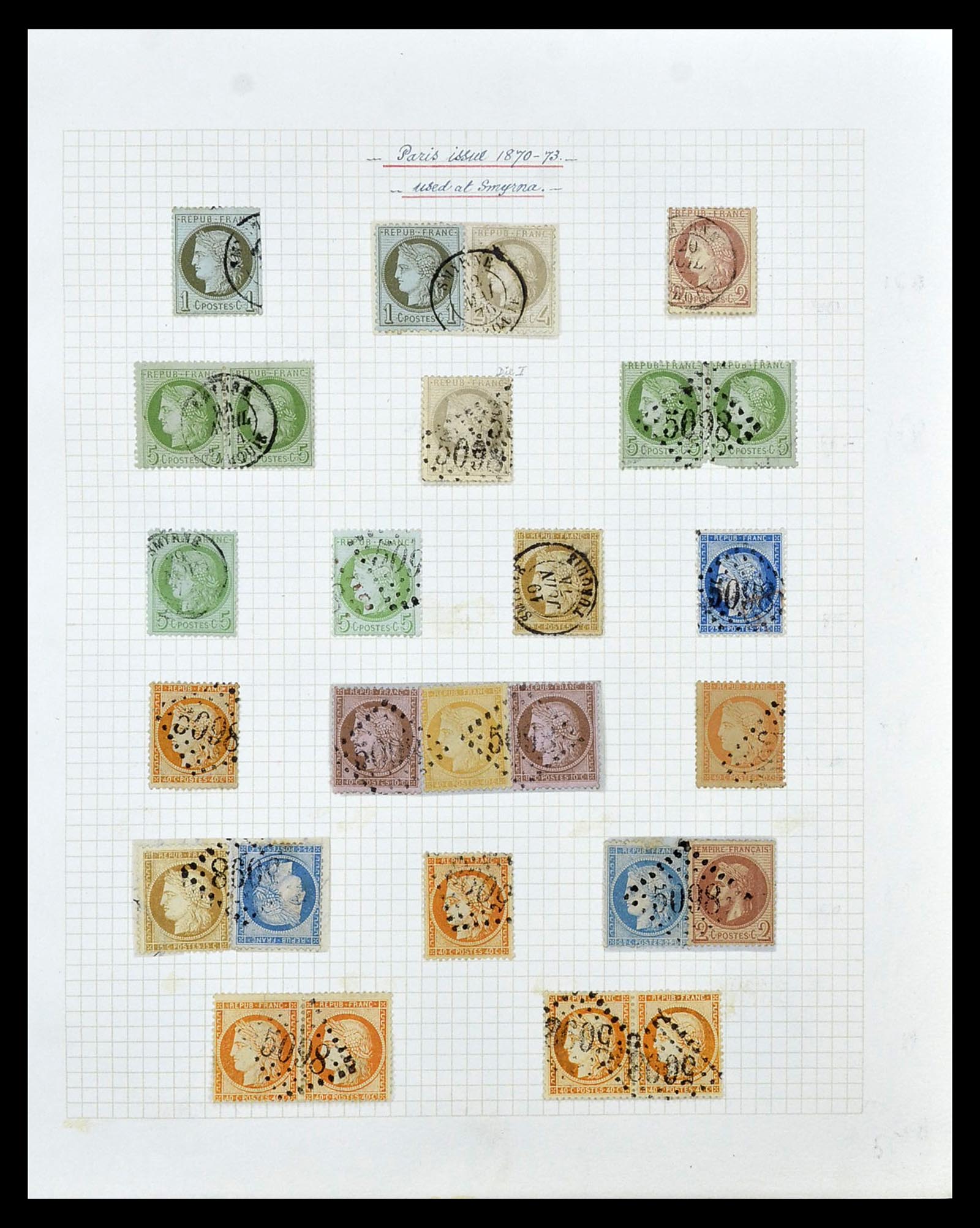 35100 030 - Postzegelverzameling 35100 Franse post in de Levant SUPERverzameling 